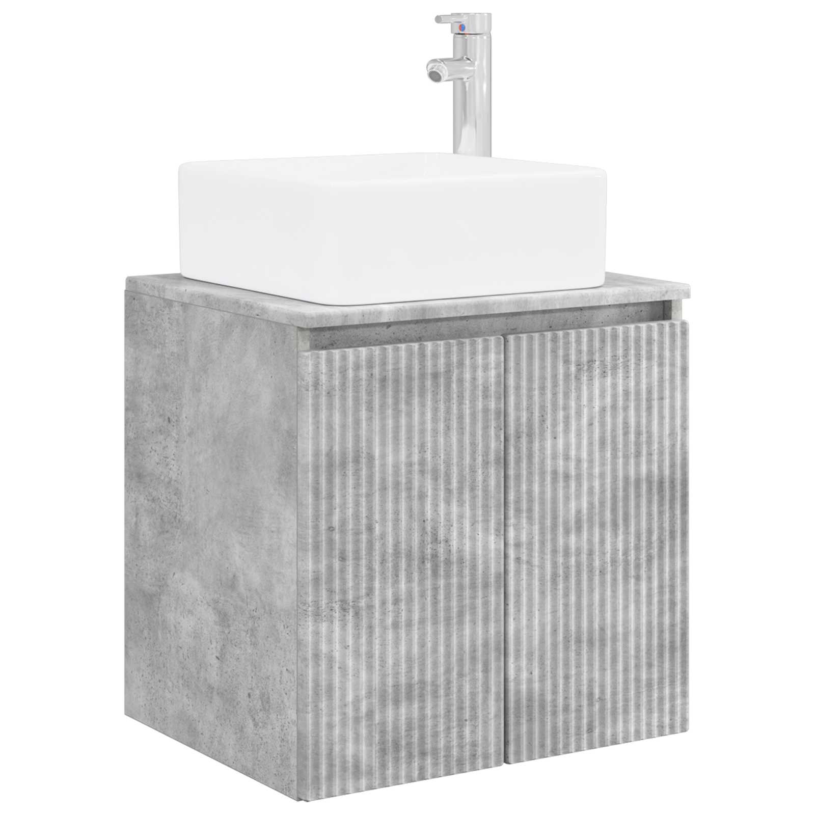 Set ormarića za kupaonicu 4 pcs Betonska siva