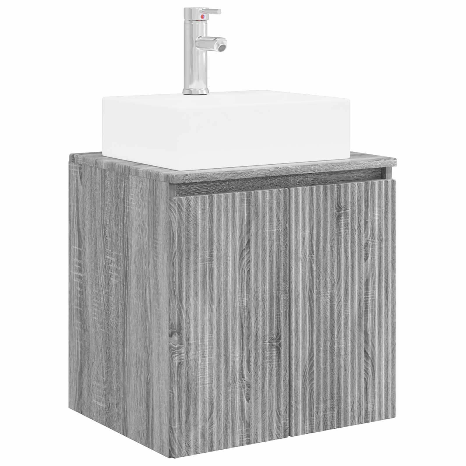Set ormarića za kupaonicu 5 pcs Siva Sonoma Konstruirano drvo