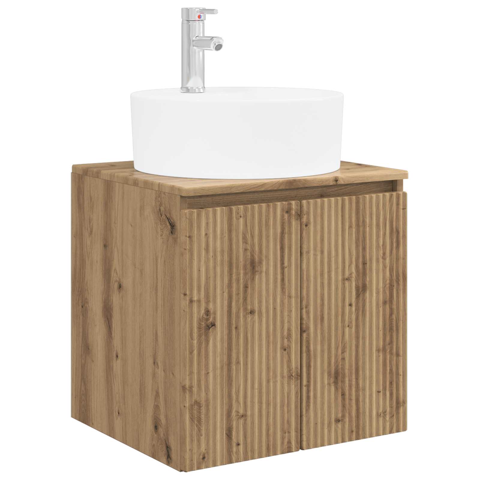 Set ormarića za kupaonicu 5 pcs Hrast artisan Konstruirano drvo