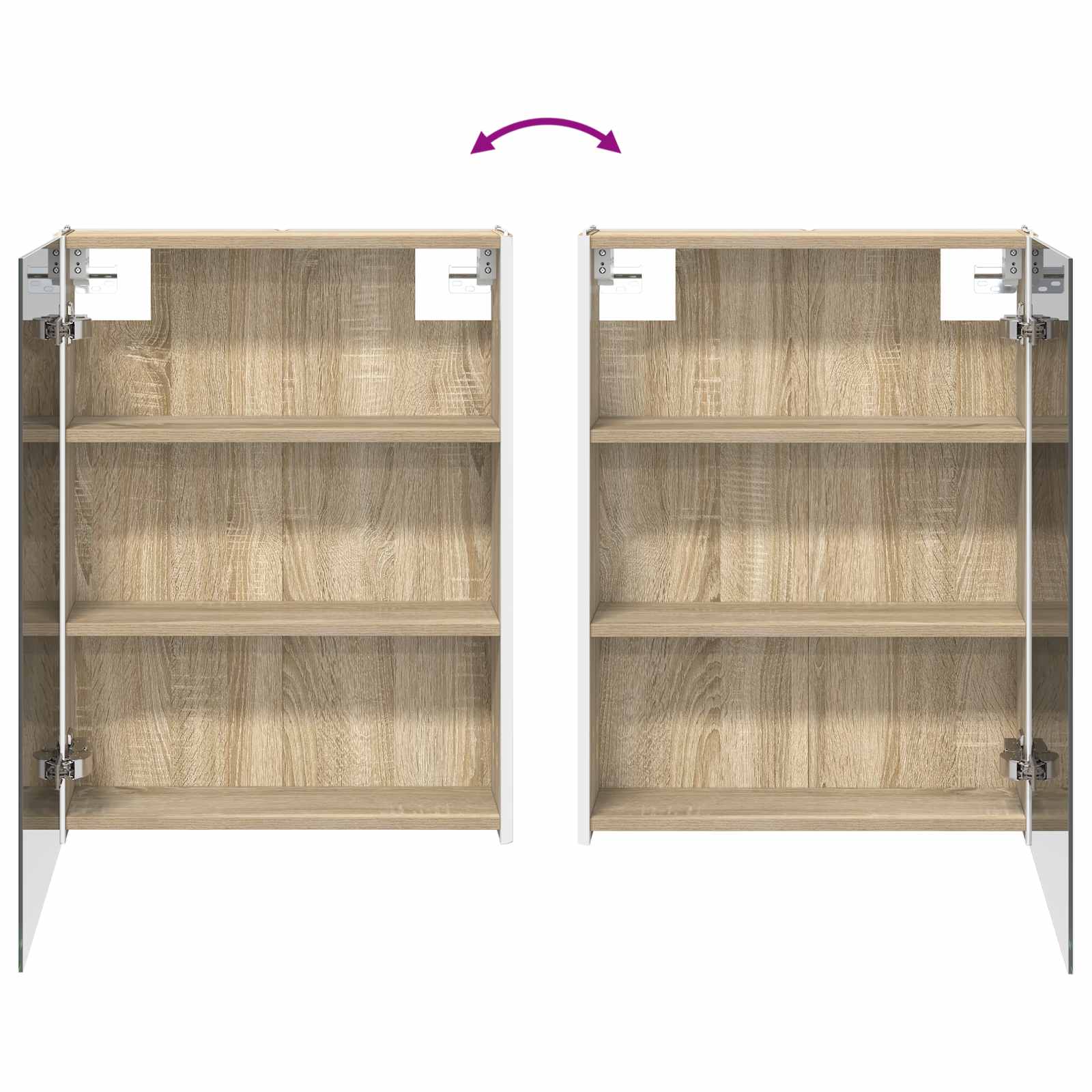 Set ormarića za kupaonicu 5 pcs Hrast sonoma Konstruirano drvo