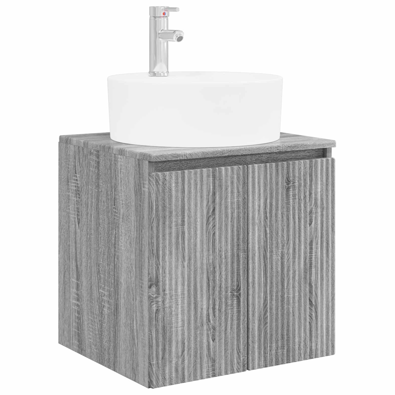 Set ormarića za kupaonicu 5 pcs Siva Sonoma Konstruirano drvo