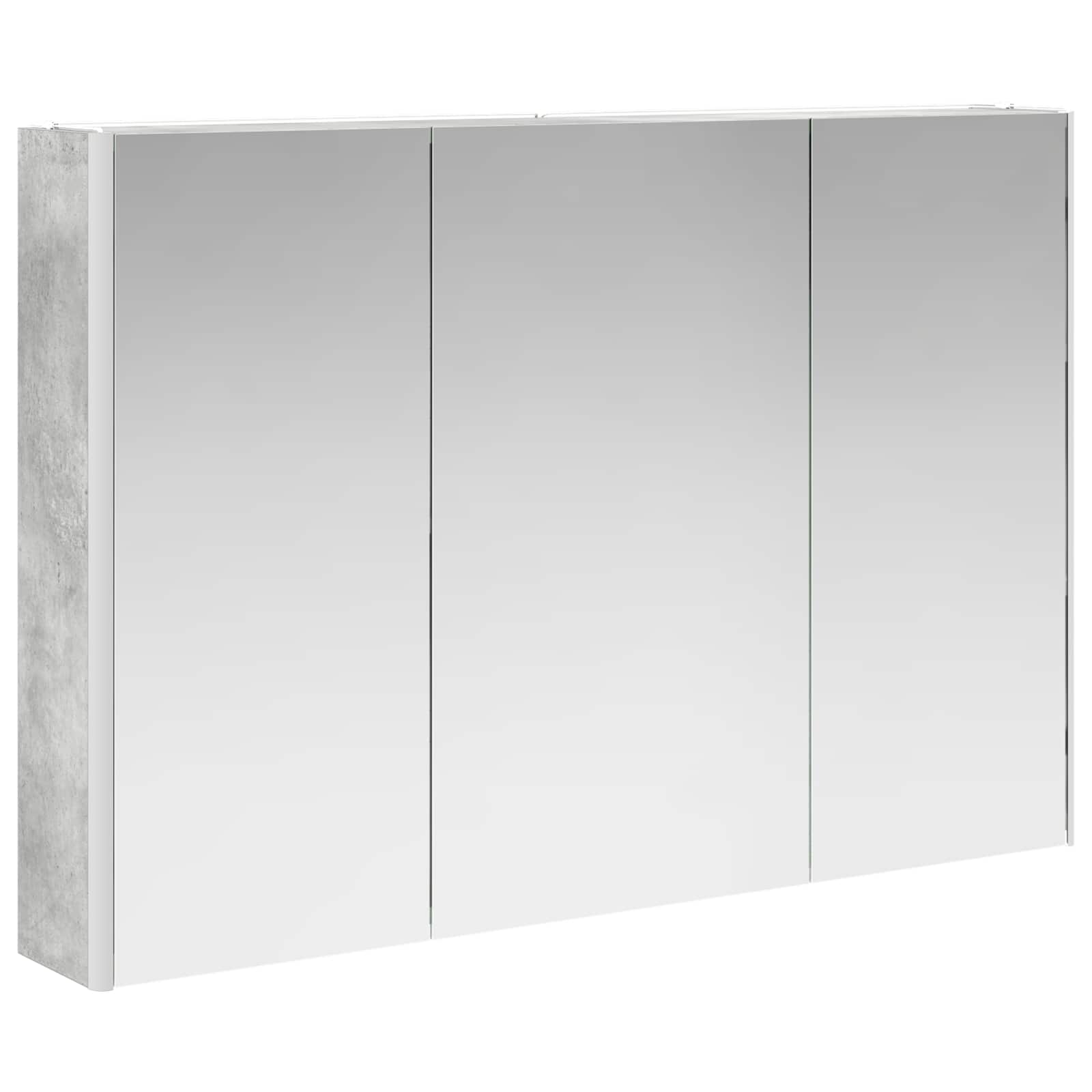 Set ormarića za kupaonicu 4 pcs Betonska siva Konstruirano drvo