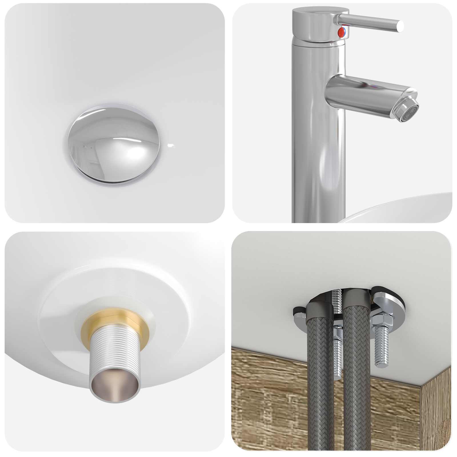 Set ormarića za kupaonicu 5 pcs Hrast sonoma Konstruirano drvo