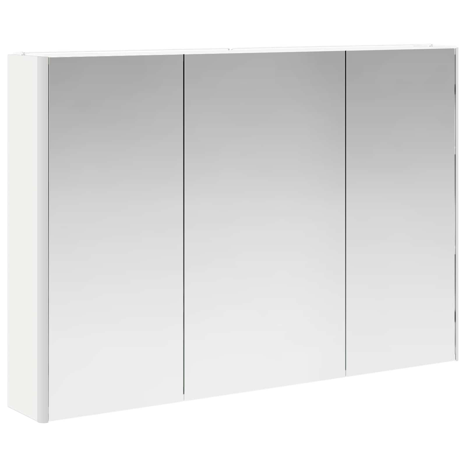 Set ormarića za kupaonicu 4 pcs Bijela Konstruirano drvo