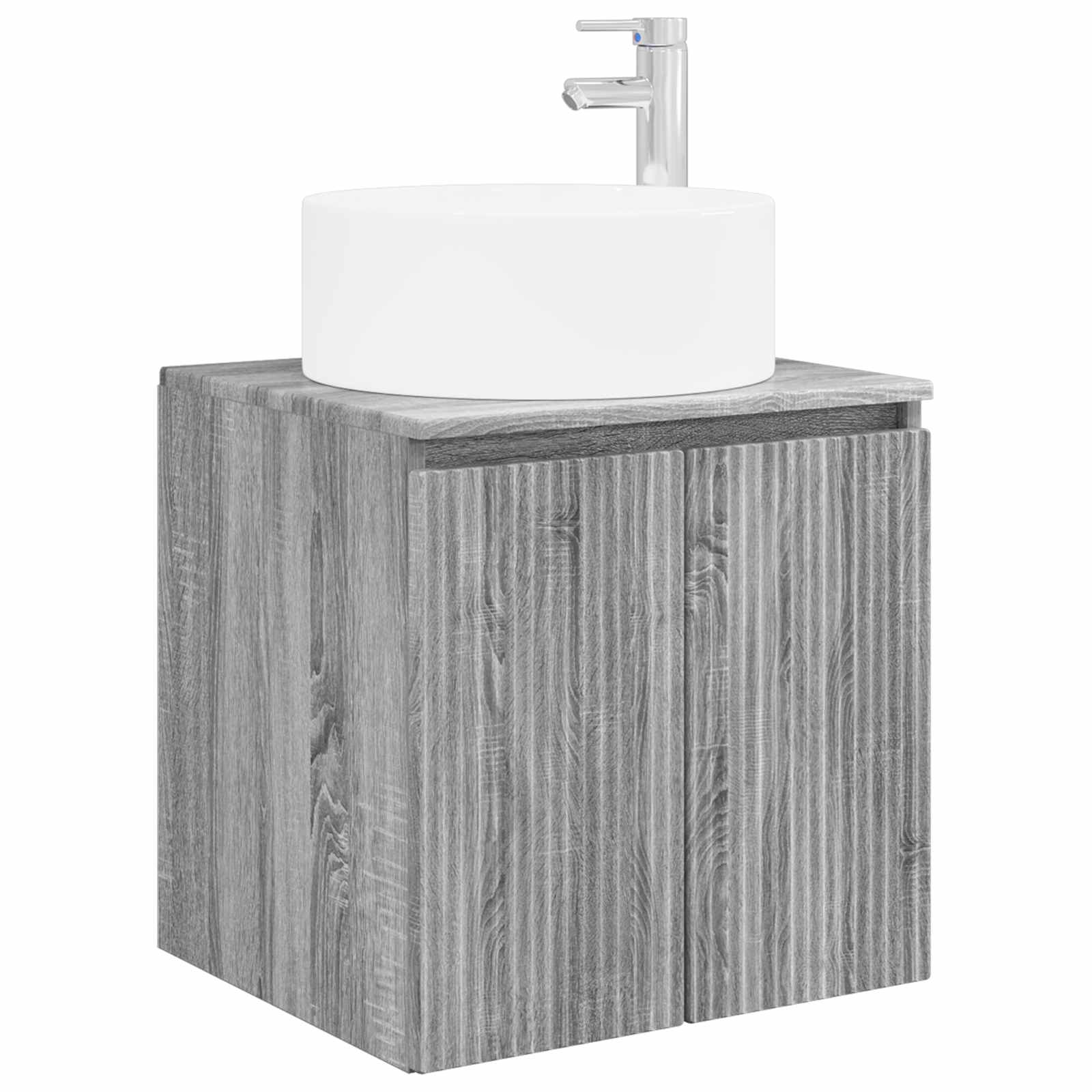 Set ormarića za kupaonicu 4 pcs Siva Sonoma 100 x 14,5 x 70 cm