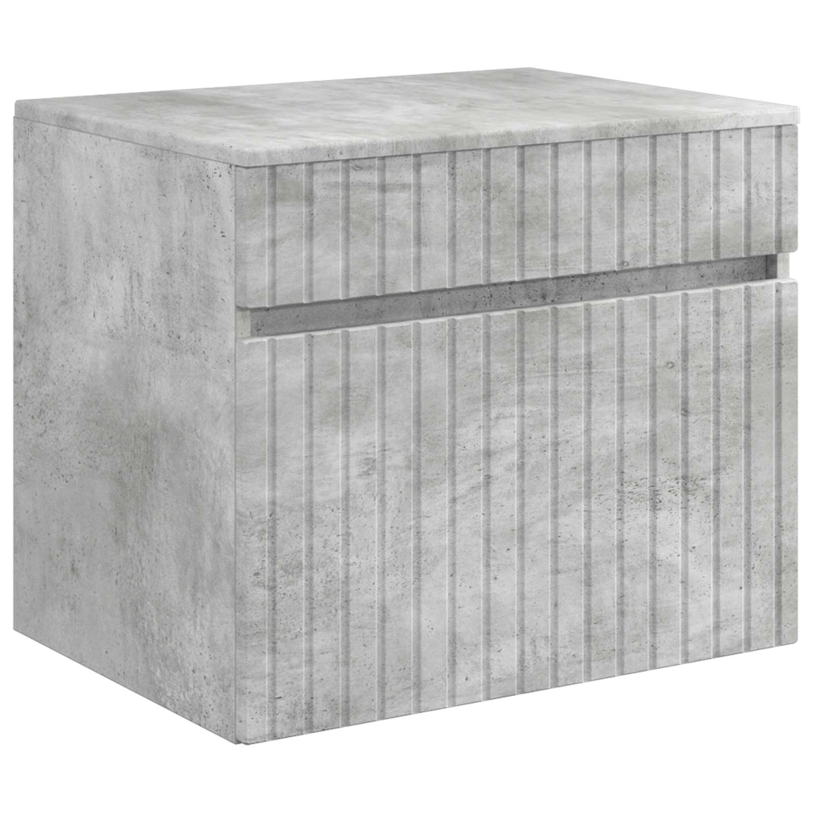 Set ormarića za kupaonicu 5 pcs Betonska siva 50 x 14,5 x 70 cm