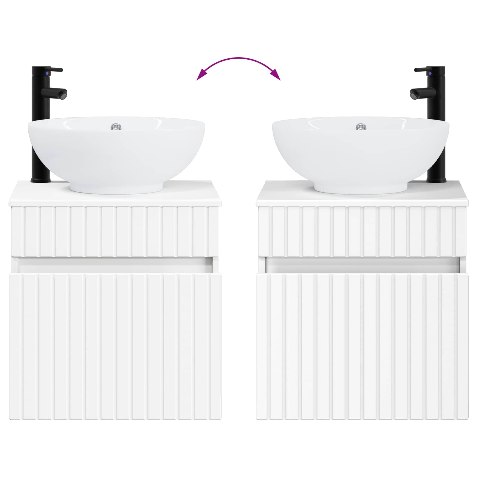 Set ormarića za kupaonicu 4 pcs Bijela 103,5 x 15,5 x 70 cm