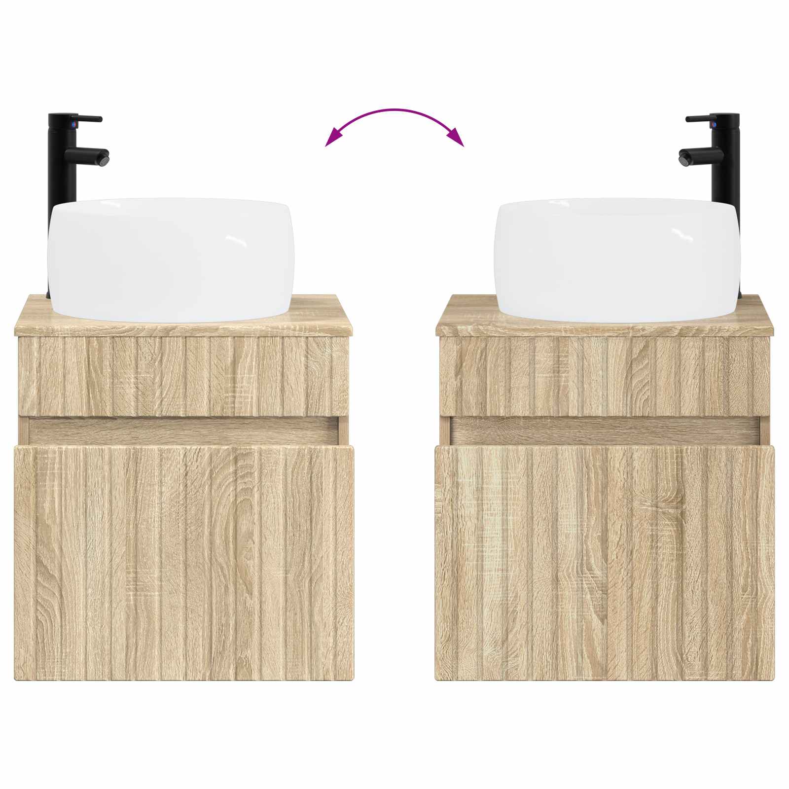 Set ormarića za kupaonicu 5 pcs Hrast sonoma 53 x 15,5 x 70 cm