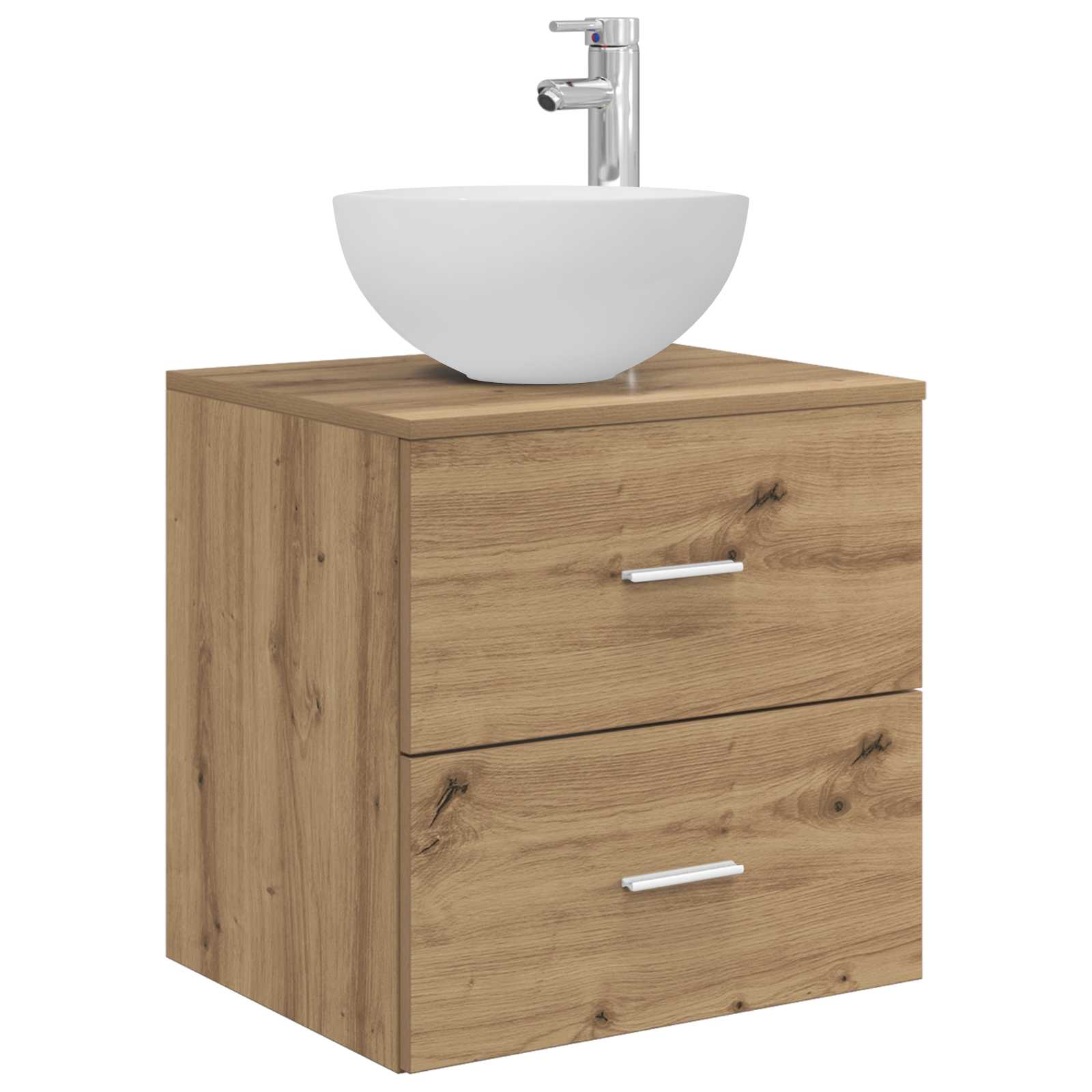 Set ormarića za kupaonicu 5 pcs Hrast artisan 53 x 15,5 x 70 cm