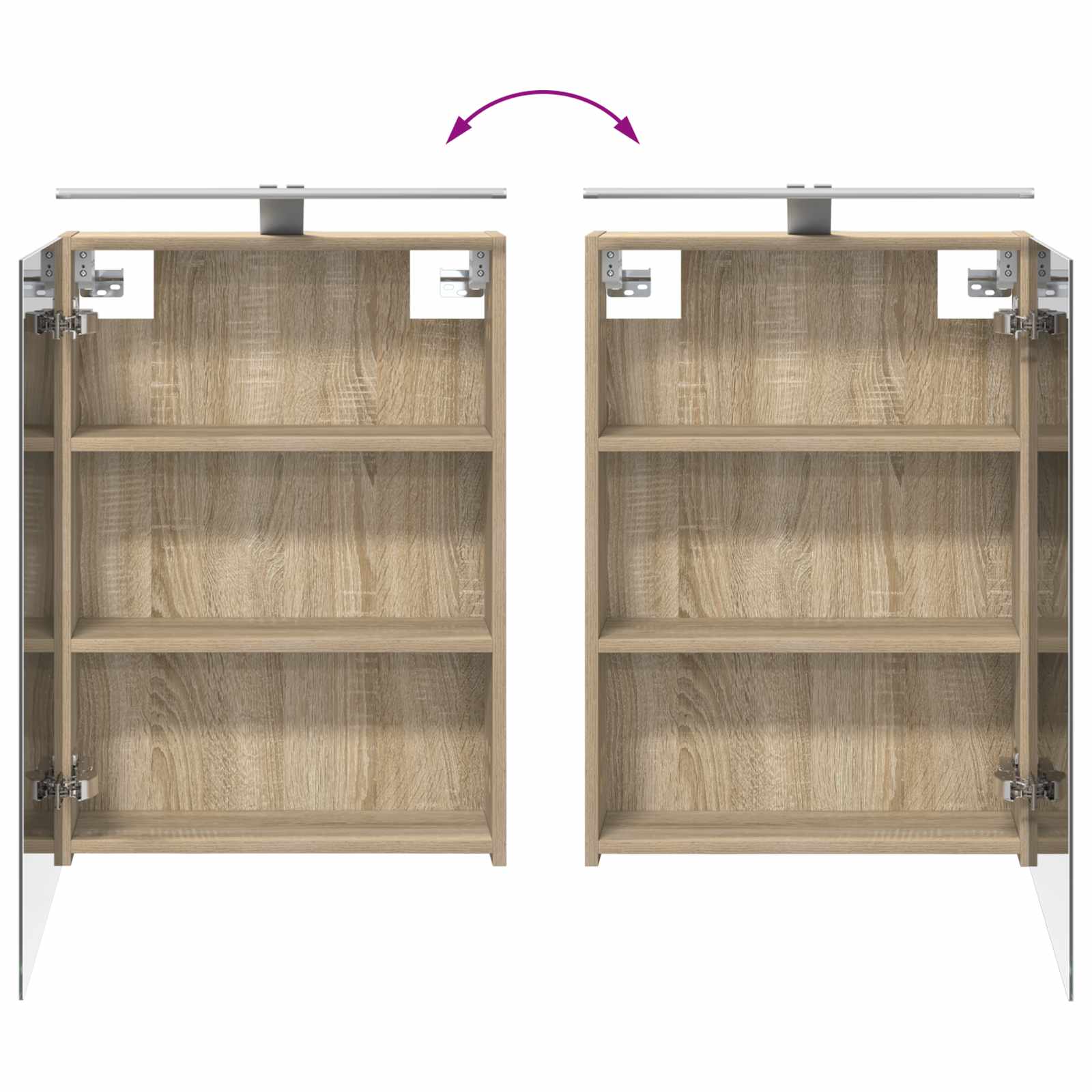 Set namještaja za kupaonicu 5 pcs Hrast sonoma