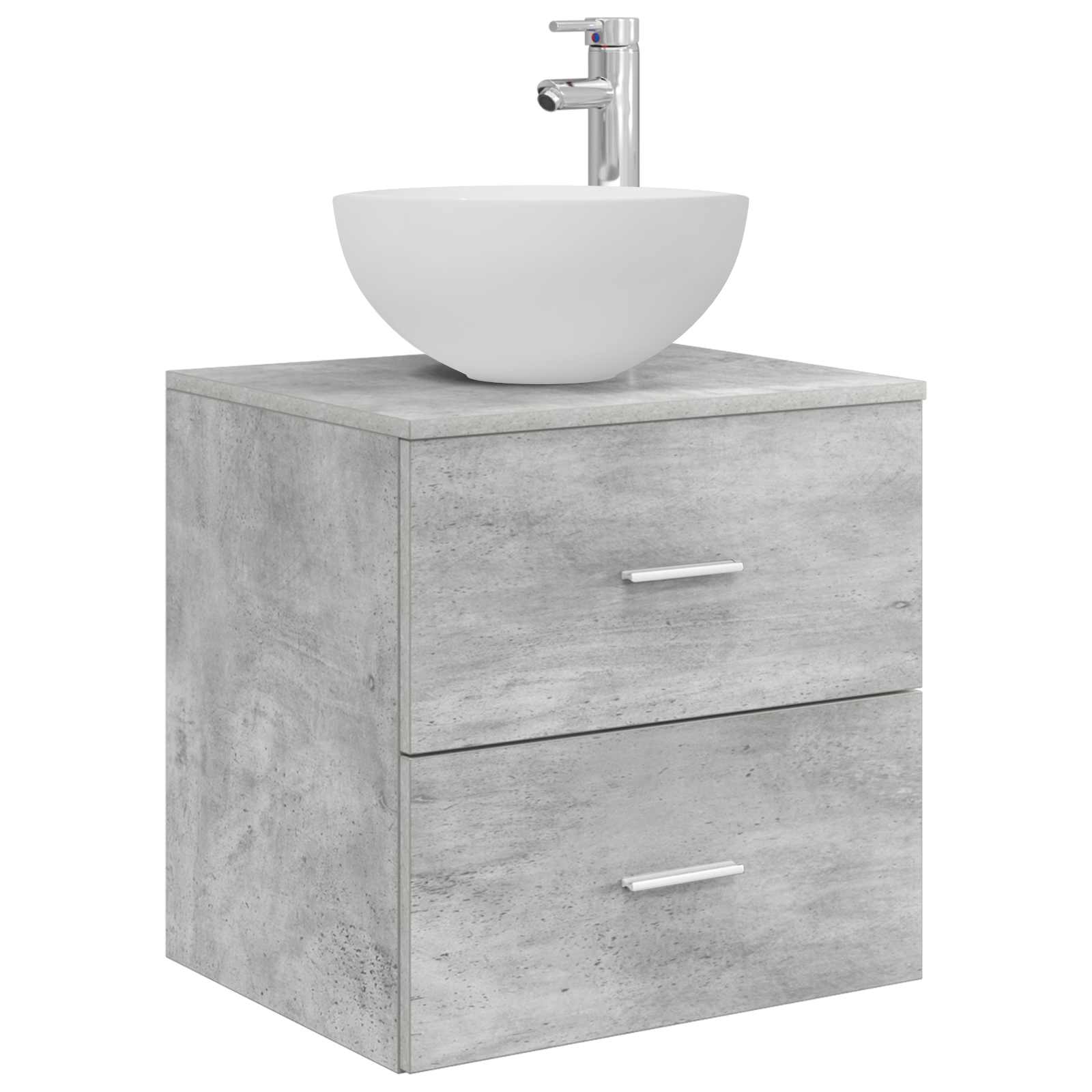 Set namještaja za kupaonicu 4 pcs Betonska siva