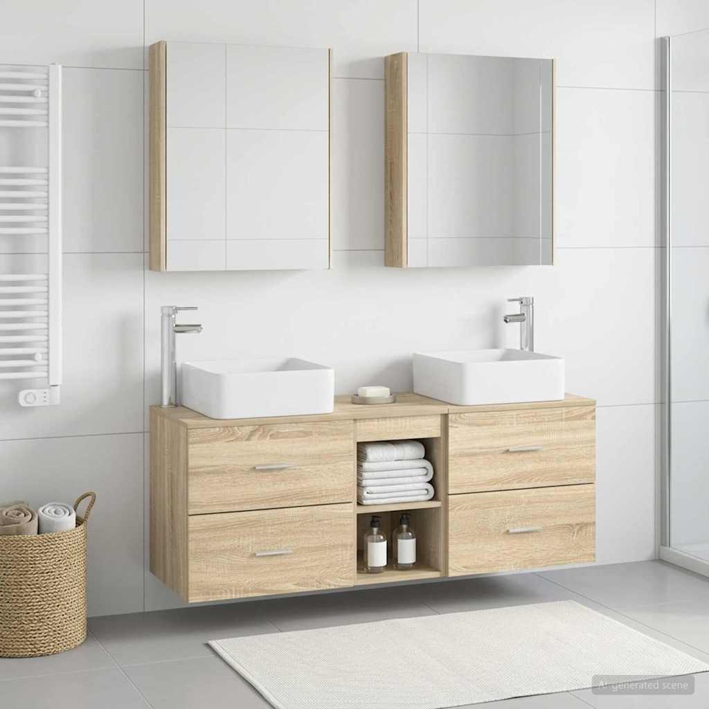 Set namještaja za kupaonicu 5 pcs Hrast sonoma