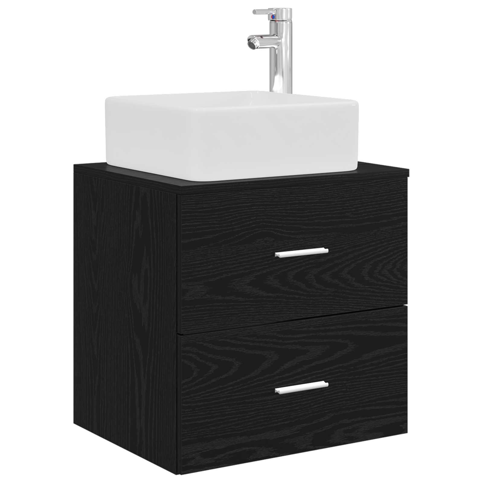 Set namještaja za kupaonicu 4 pcs Crni hrast