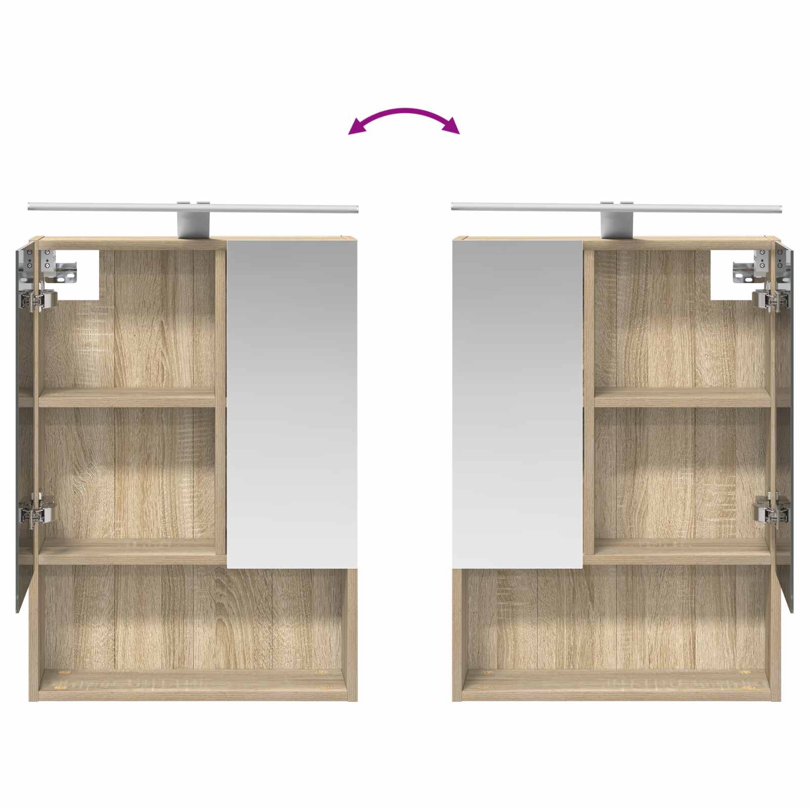 Set namještaja za kupaonicu 5 pcs Hrast sonoma