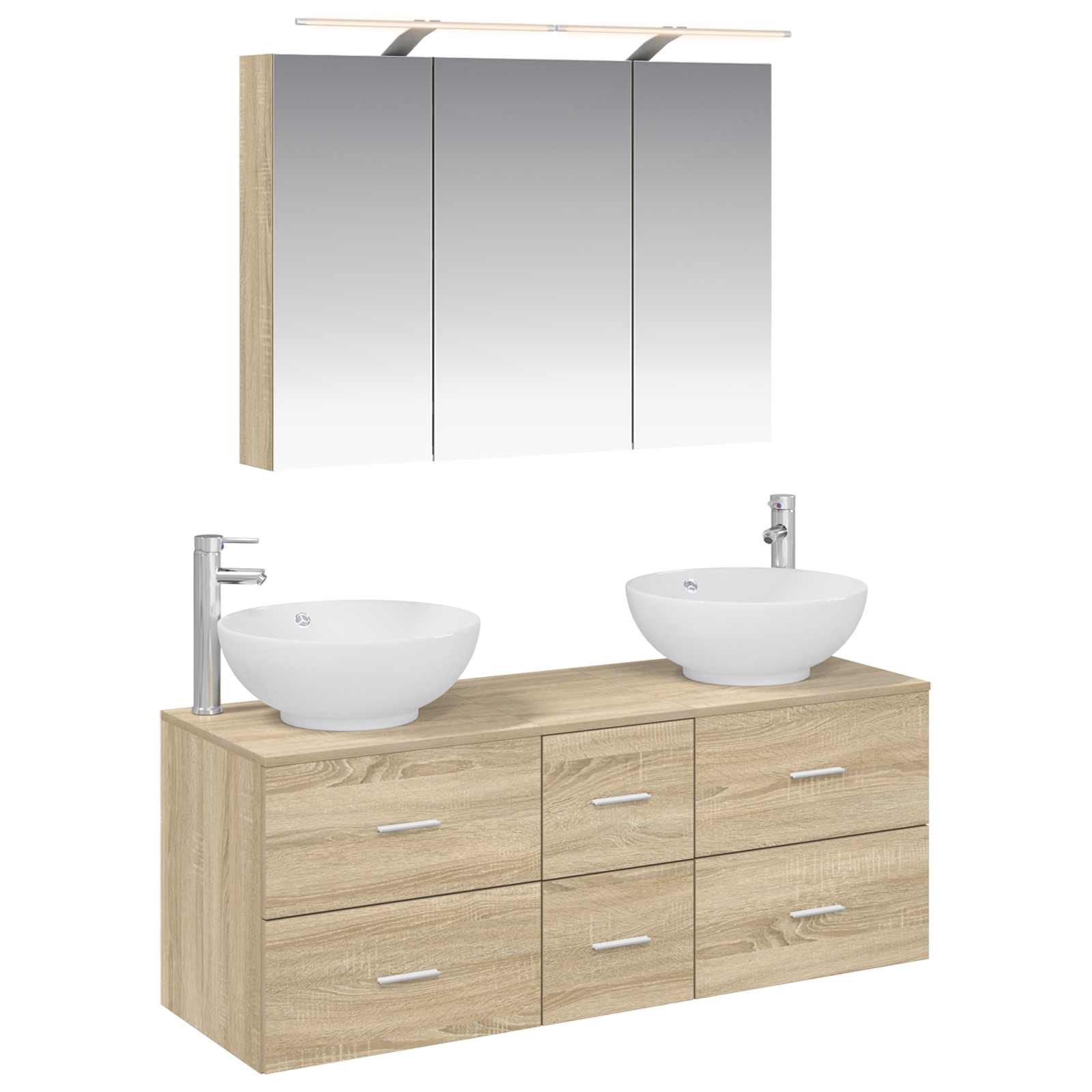 Set namještaja za kupaonicu 4 pcs Hrast sonoma