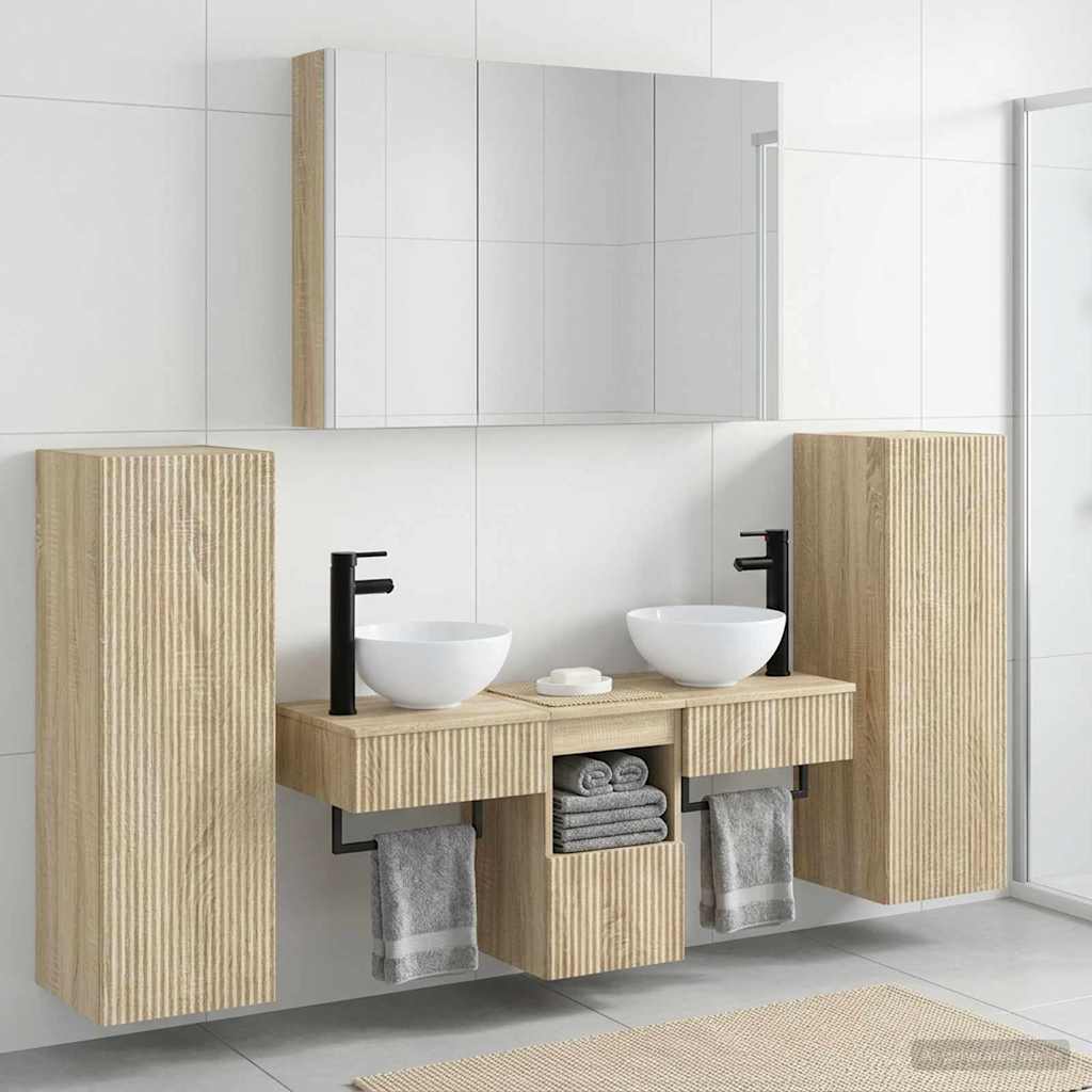 Set namještaja za kupaonicu 6 pcs Hrast sonoma
