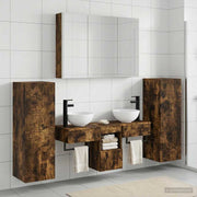 Set namještaja za kupaonicu 6 pcs Dimljeni hrast