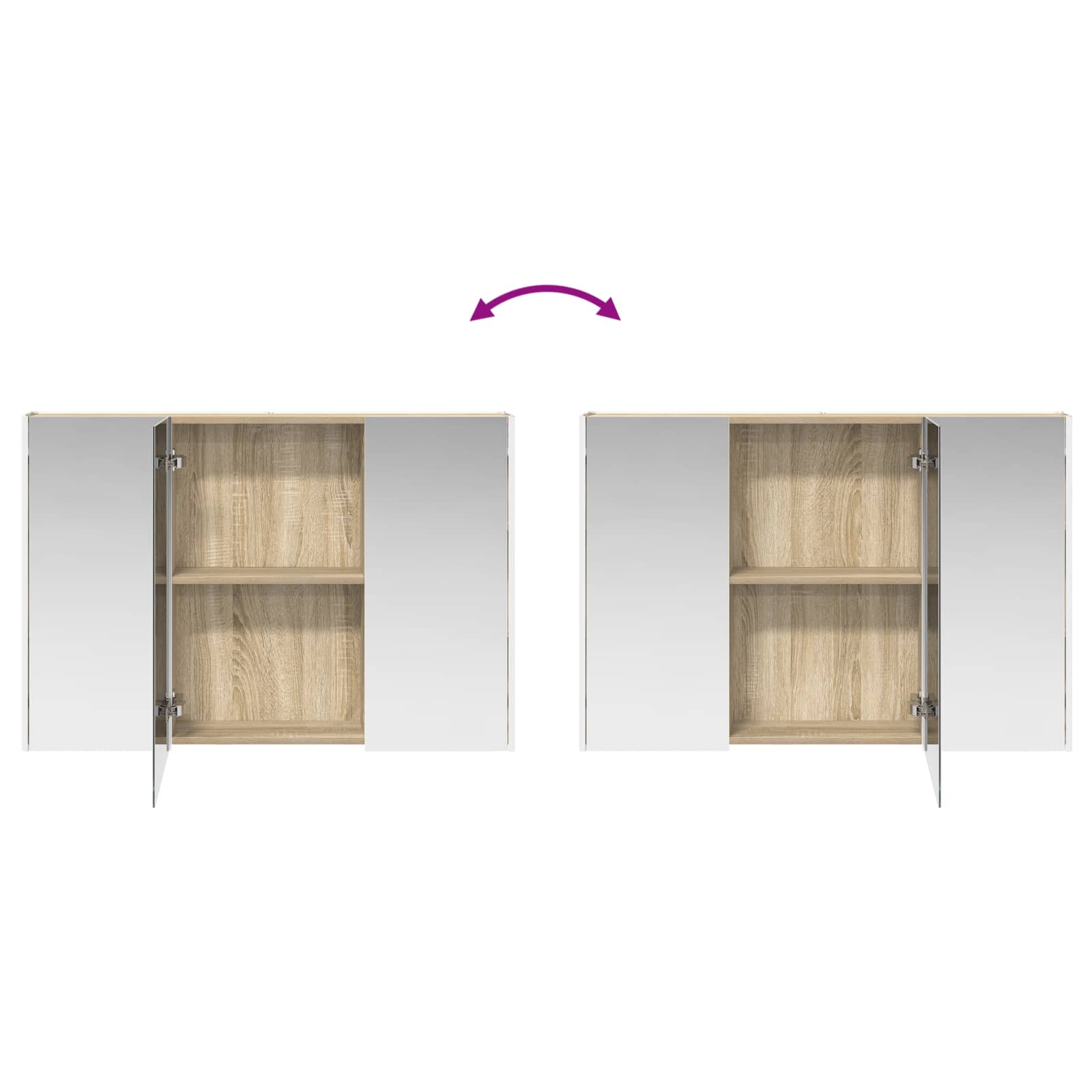 Set namještaja za kupaonicu 6 pcs Hrast sonoma