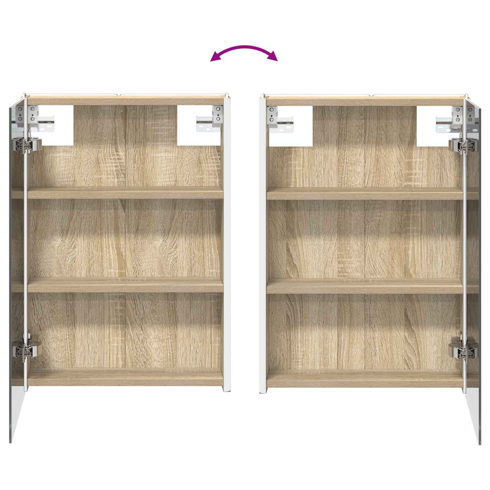Set ormarića za kupaonicu 4 pcs Hrast sonoma