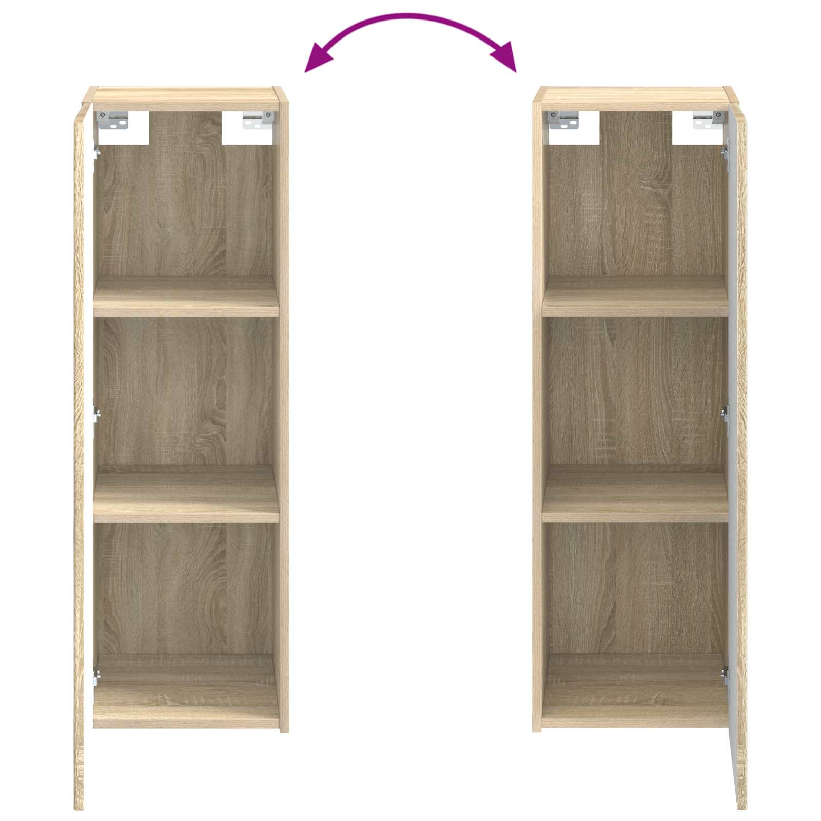 Set ormarića za kupaonicu 4 pcs Hrast sonoma 50 x 14,5 x 70 cm