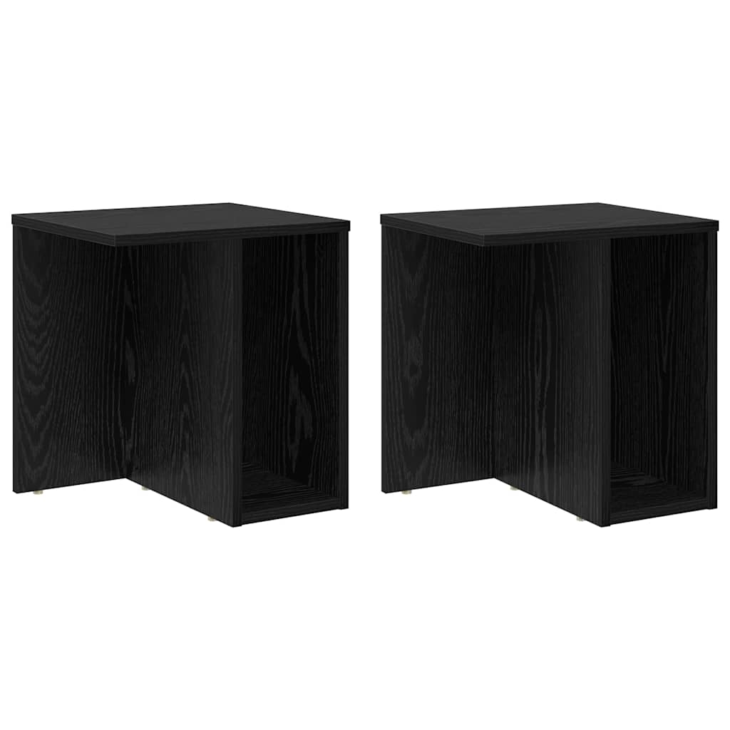 Konačna Stolić 2 pcs Crni hrast 37 x 32 x 40 cm