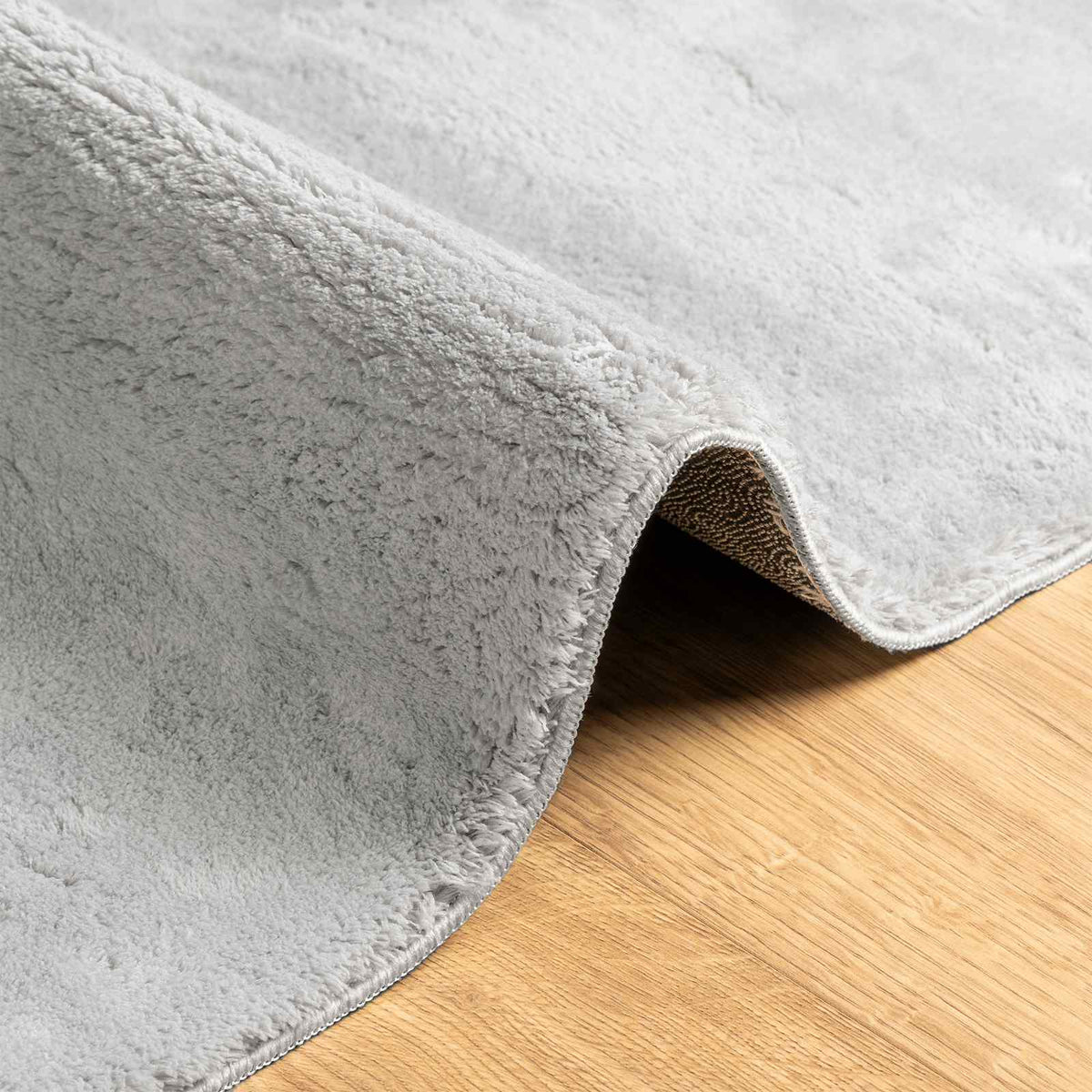 Tepih HUARTE Siva 80 x 400 cm 100% poliester Ravna
