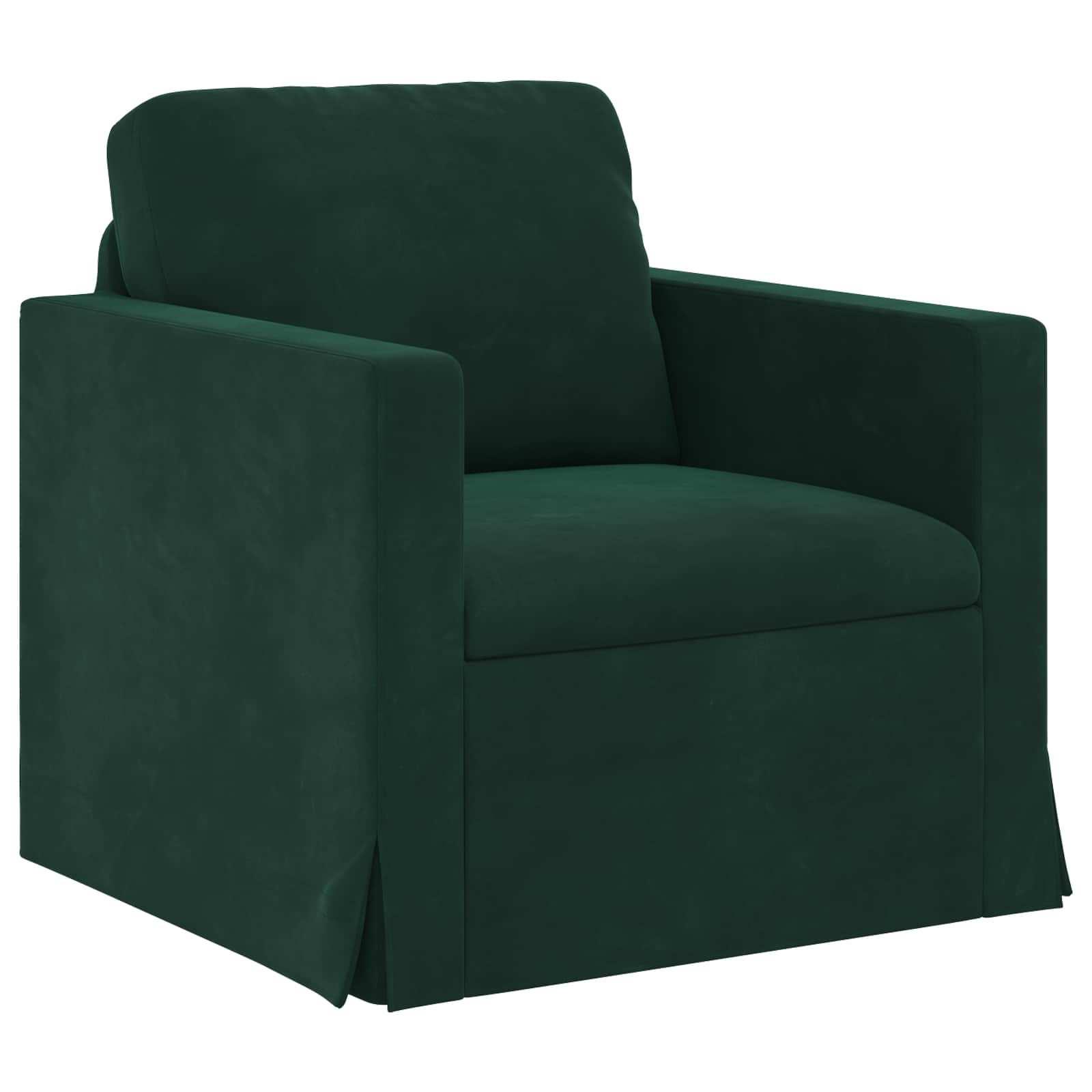 Set sofe 2 pcs Tamnozelena 228 x 78 x 80 cm Baršun