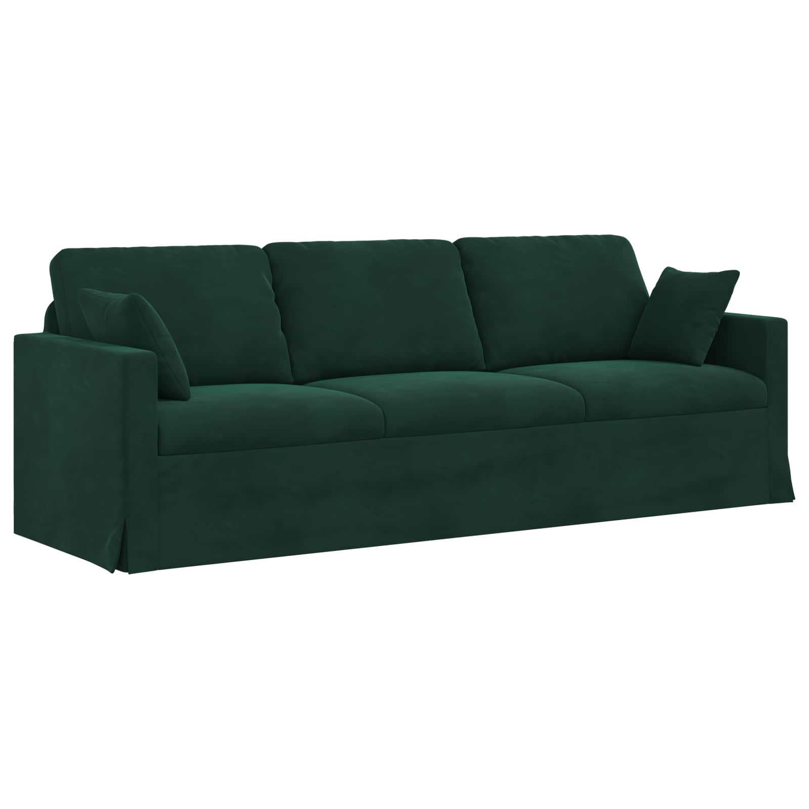 Set sofe 2 pcs Tamnozelena 228 x 78 x 80 cm Baršun