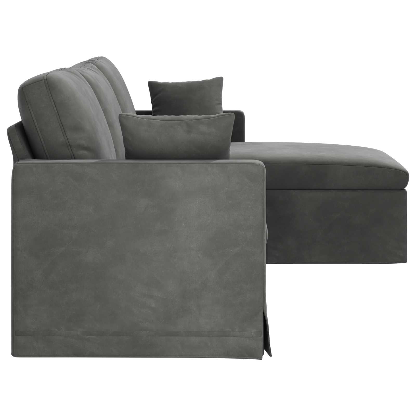 Sofa Tamno siva 228 x 134 x 80 cm Baršun