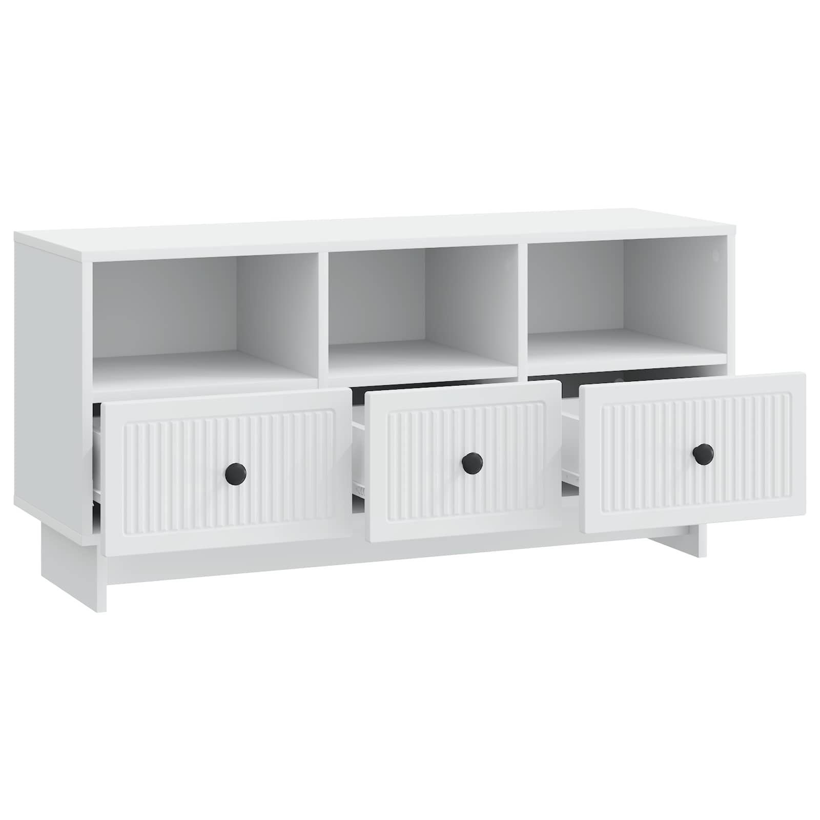 TV ormar s ladicama Bijela 102 x 34,5 x 50 cm Konstruirano drvo