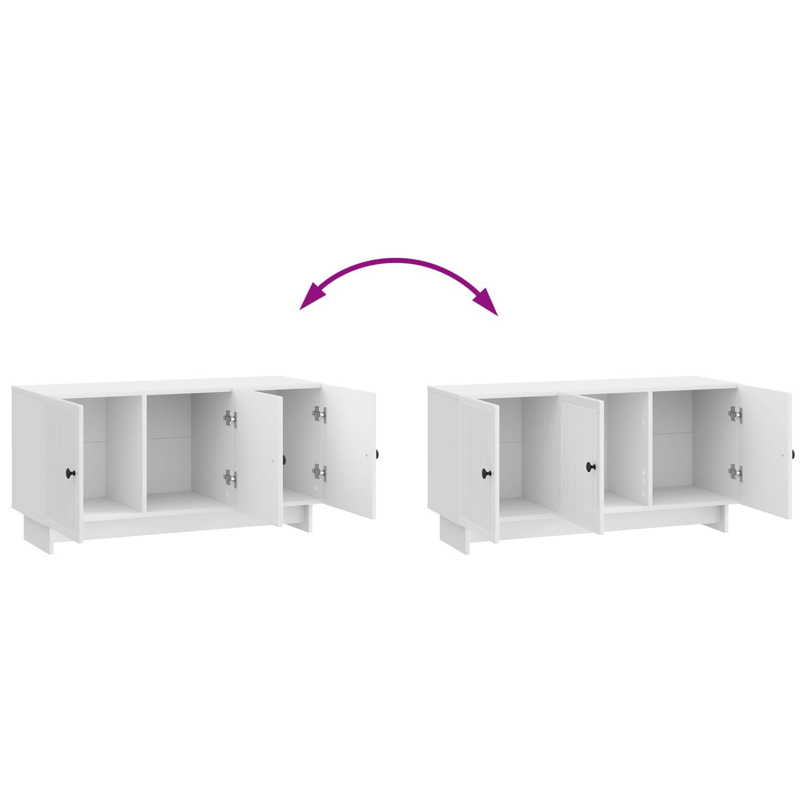 TV ormar Bijela visokog sjaja 99 x 34,5 x 50 cm