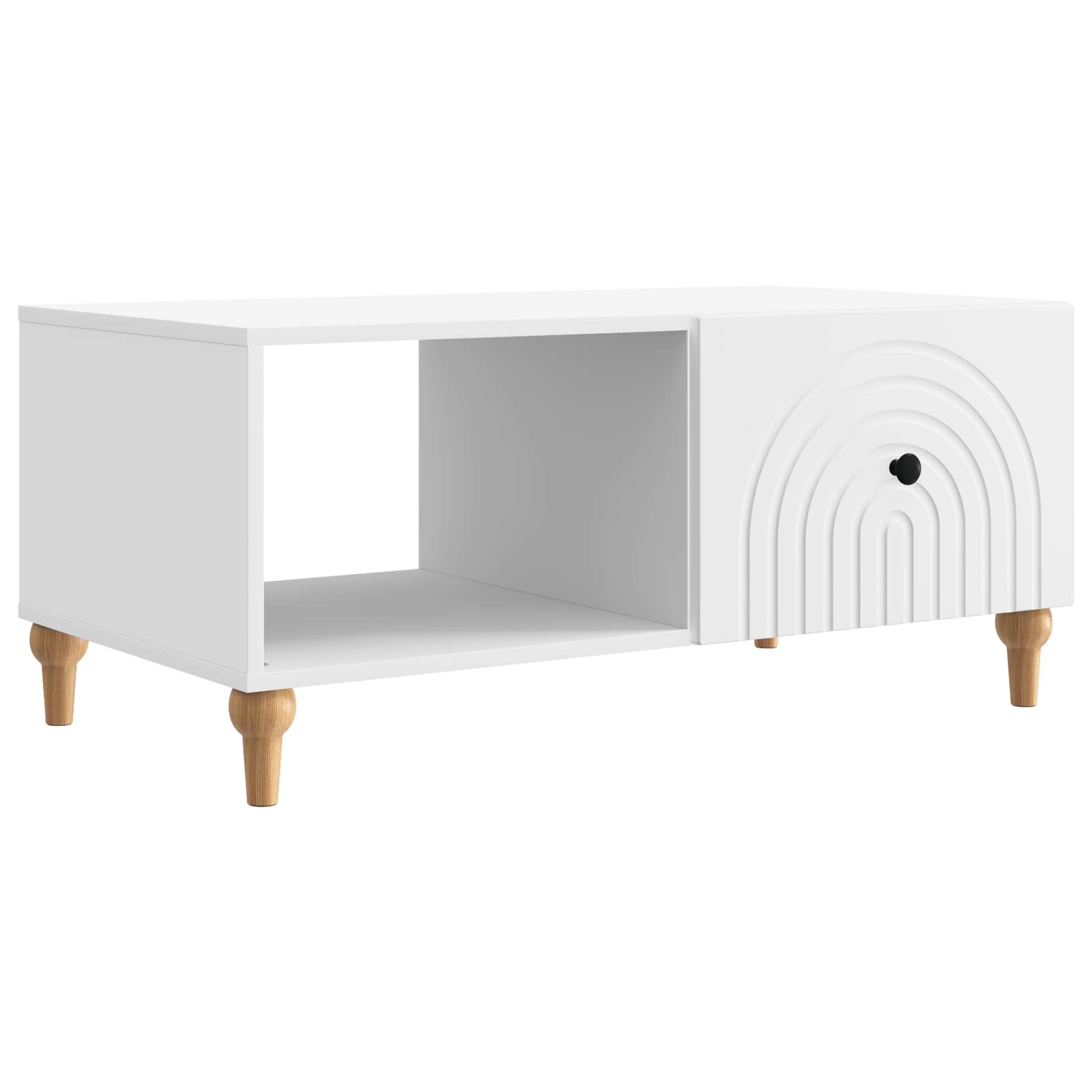 Kava Stol Bijela 90 x 50 x 40 cm Konstruirano drvo