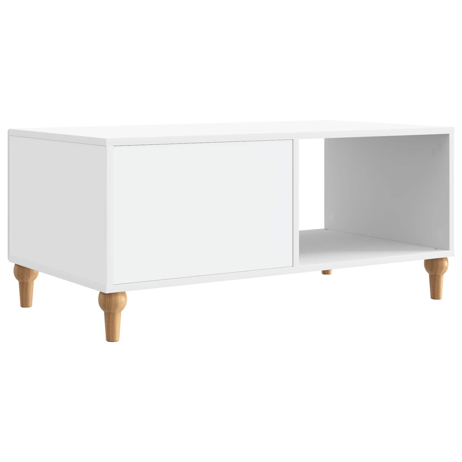 Kava Stol Bijela 90 x 50 x 40 cm Konstruirano drvo