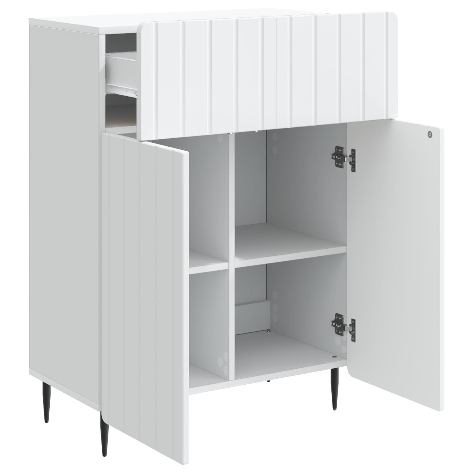 Kreveta s ladicama Bijela 66 x 34,5 x 92 cm Konstruirano drvo