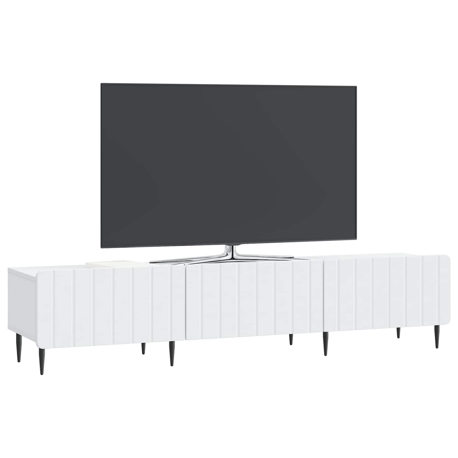 TV ormar s ladicama Bijela 147 x 34,5 x 32 cm Konstruirano drvo