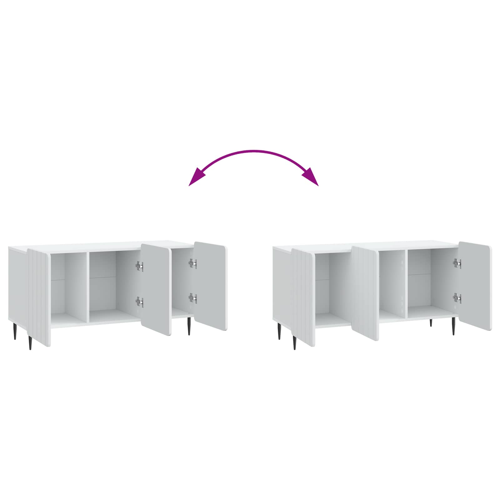 TV ormar Bijela 99 x 34,5 x 52 cm Konstruirano drvo