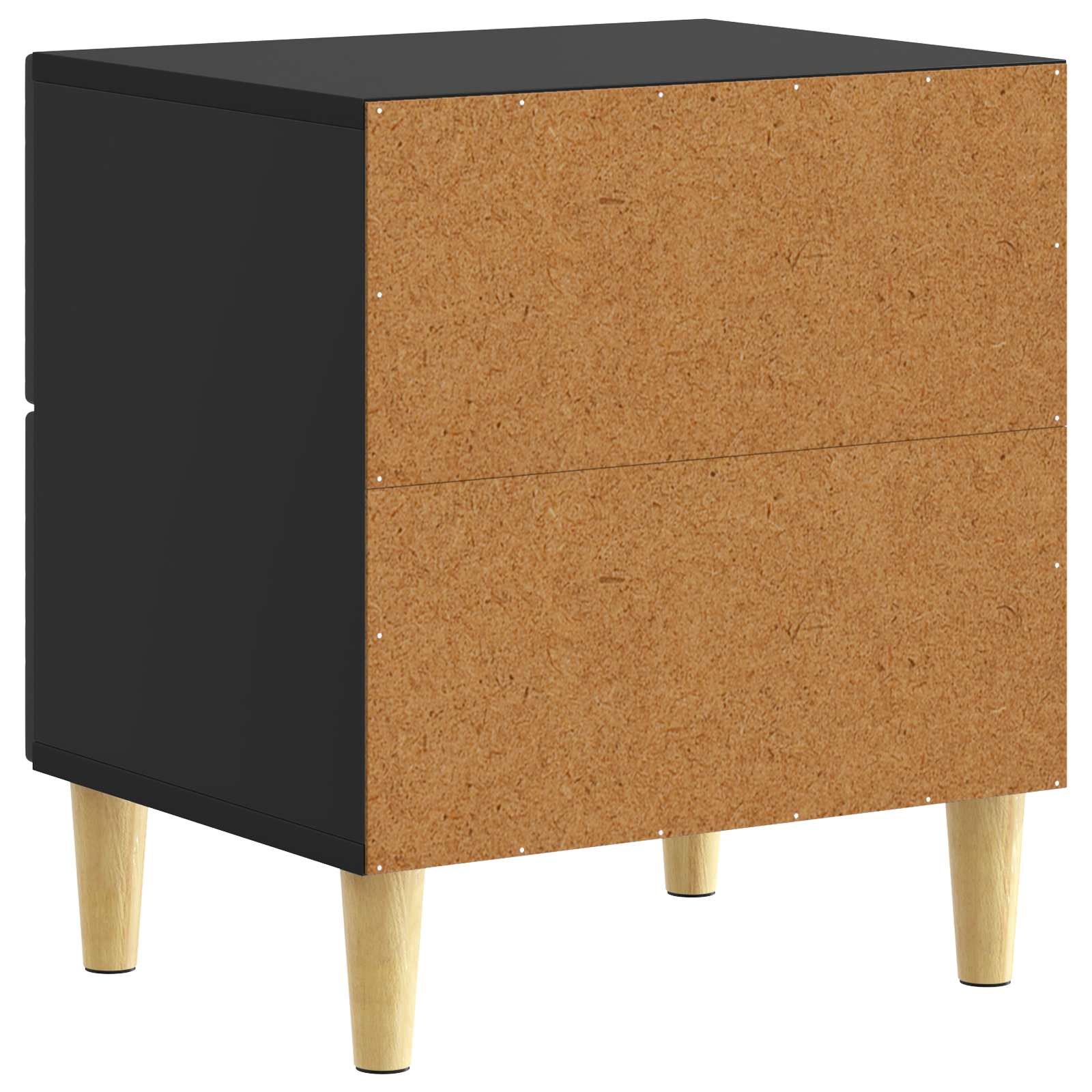 Noćni ormarić 2 pcs Crna 43 x 34,5 x 48 cm Konstruirano drvo