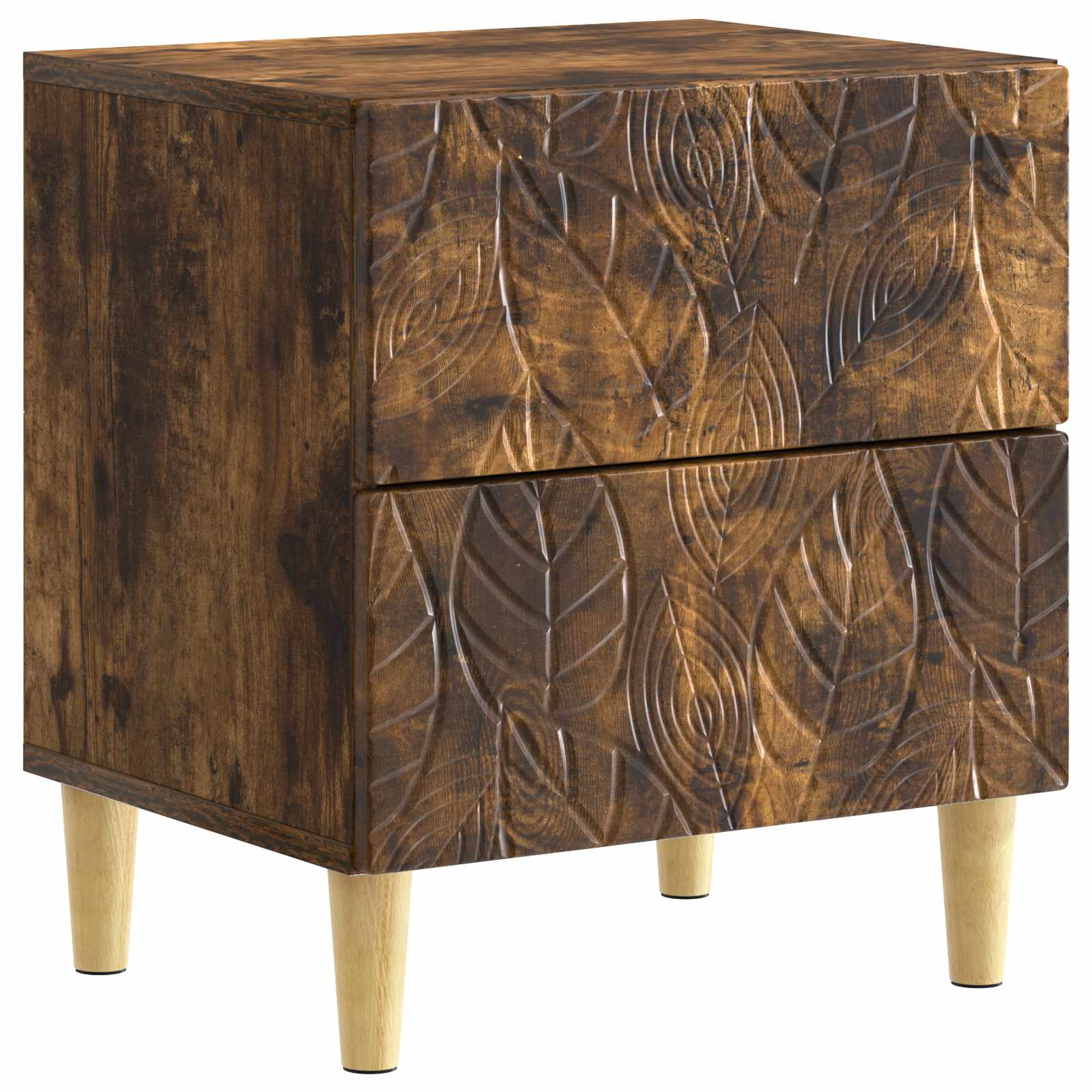 Noćni ormarić 2 pcs Dimljeni hrast 43 x 34,5 x 48 cm