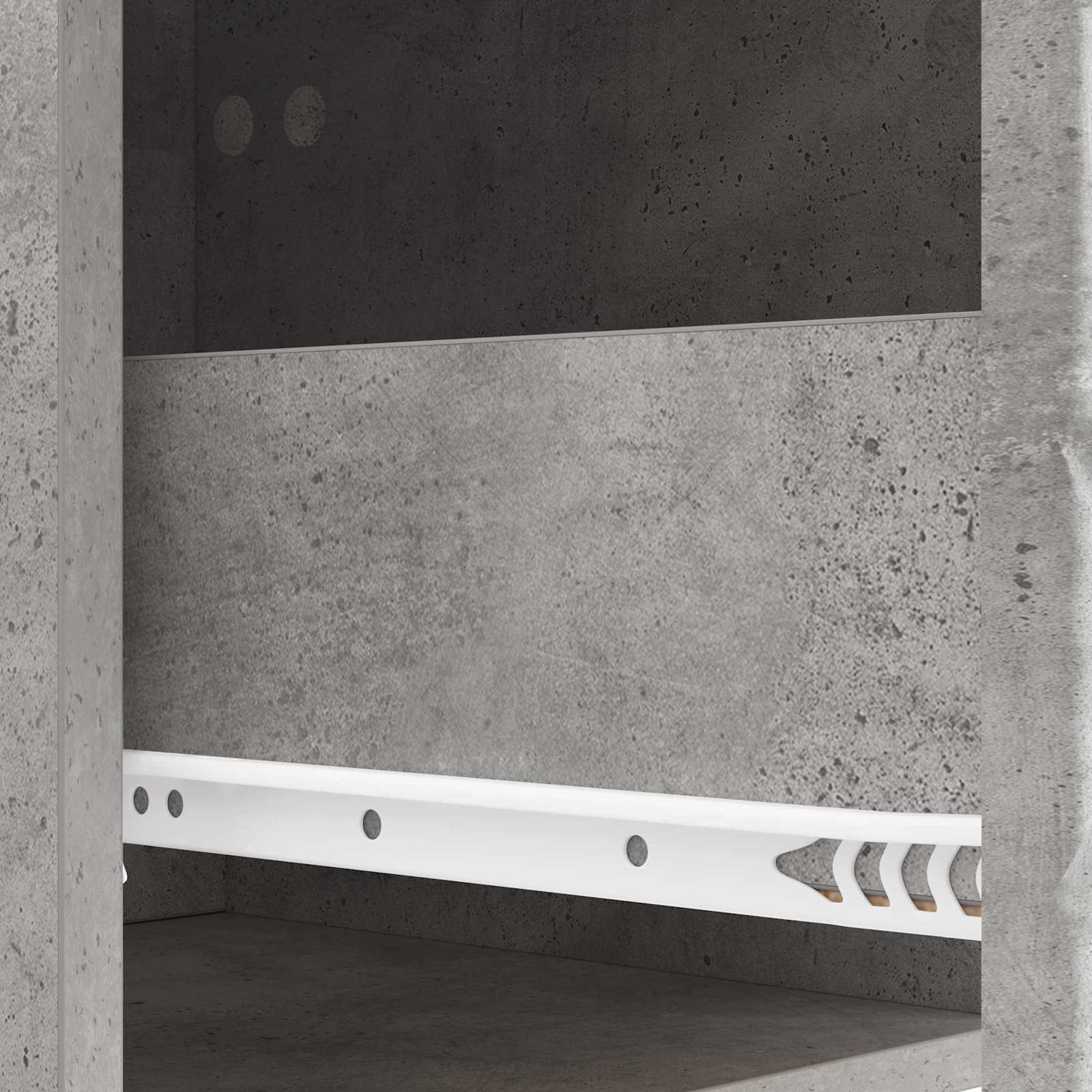 Noćni ormarić Betonska siva 62 x 34,5 x 48 cm Konstruirano drvo