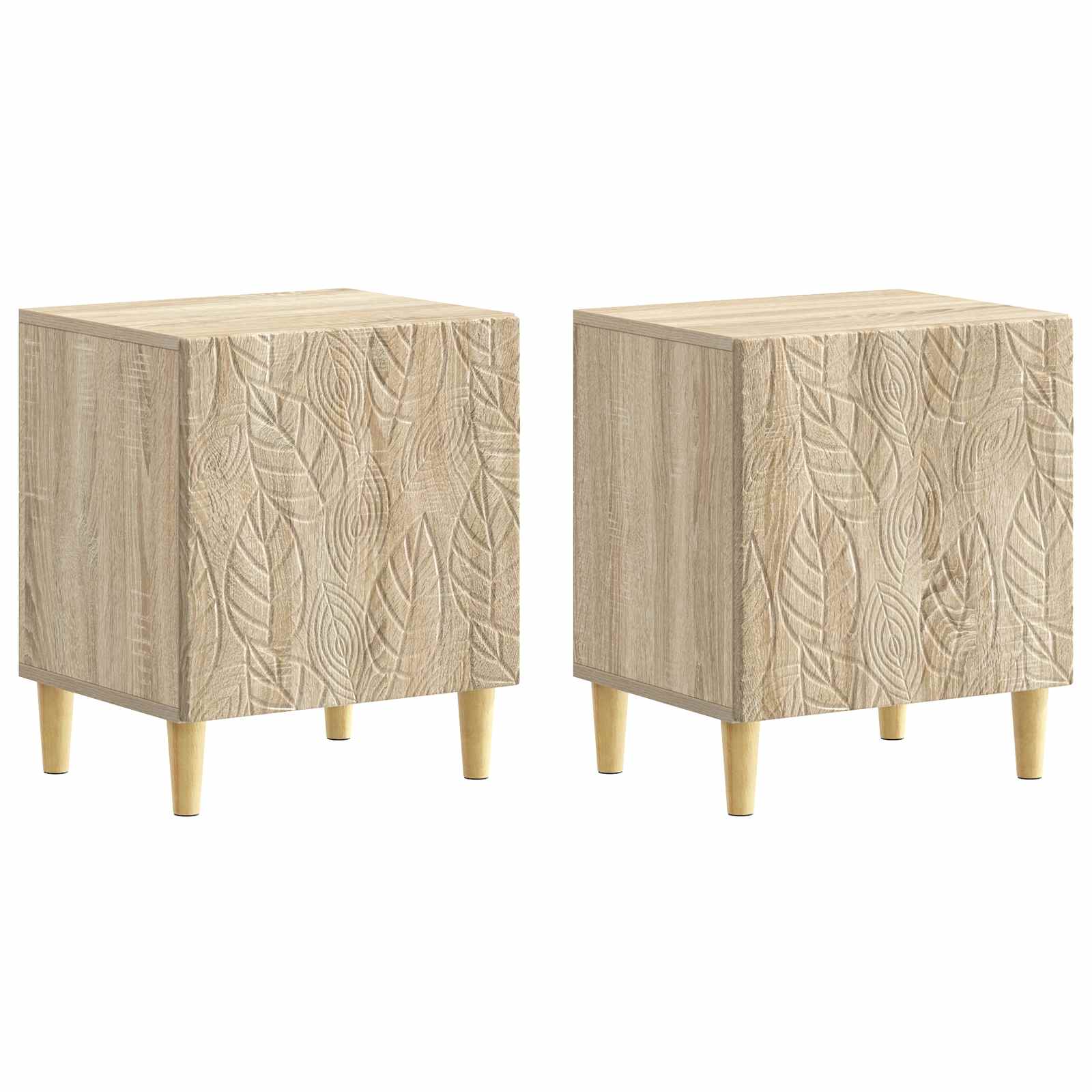 Noćni ormarić 2 pcs Hrast sonoma 43 x 34,5 x 50 cm