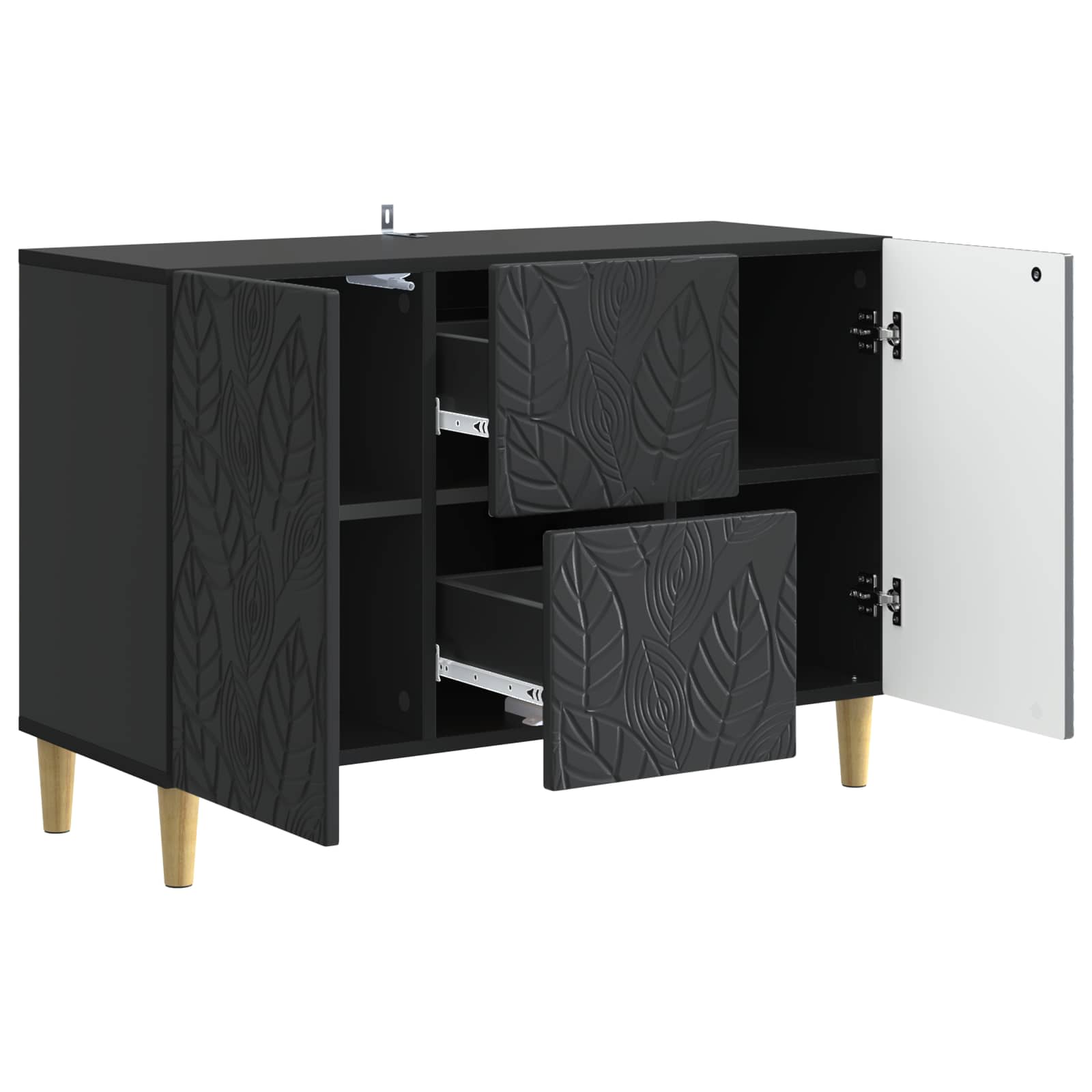 Kreveta Crna 89 x 34,5 x 60 cm Konstruirano drvo