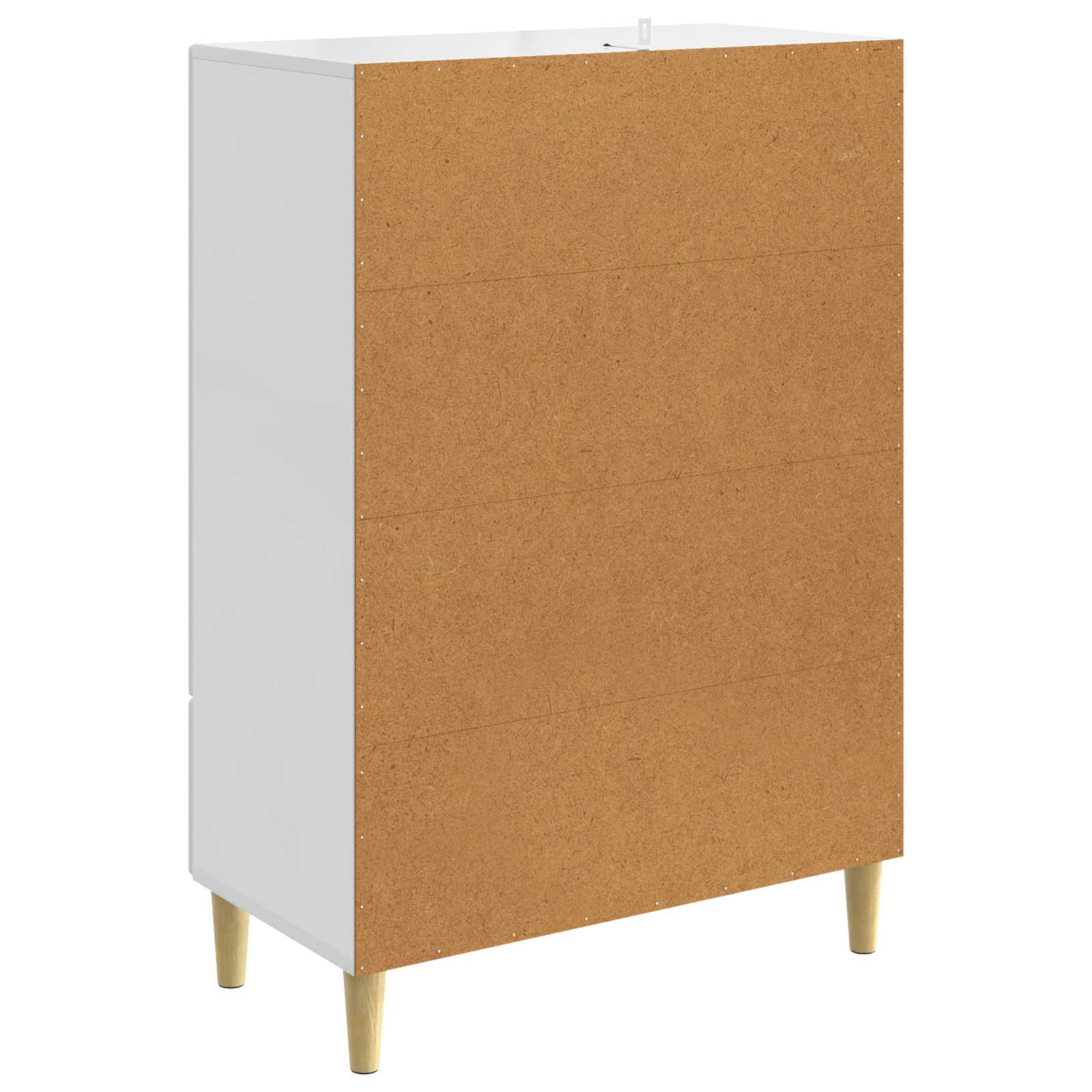 Kreveta Bijela visokog sjaja 66 x 34,5 x 95 cm