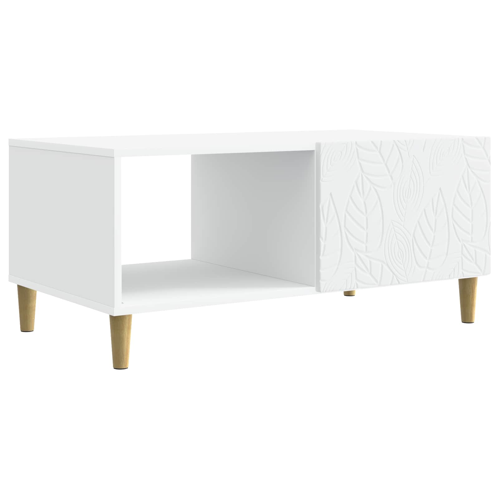 Kava Stol Bijela 90 x 50 x 40 cm Konstruirano drvo