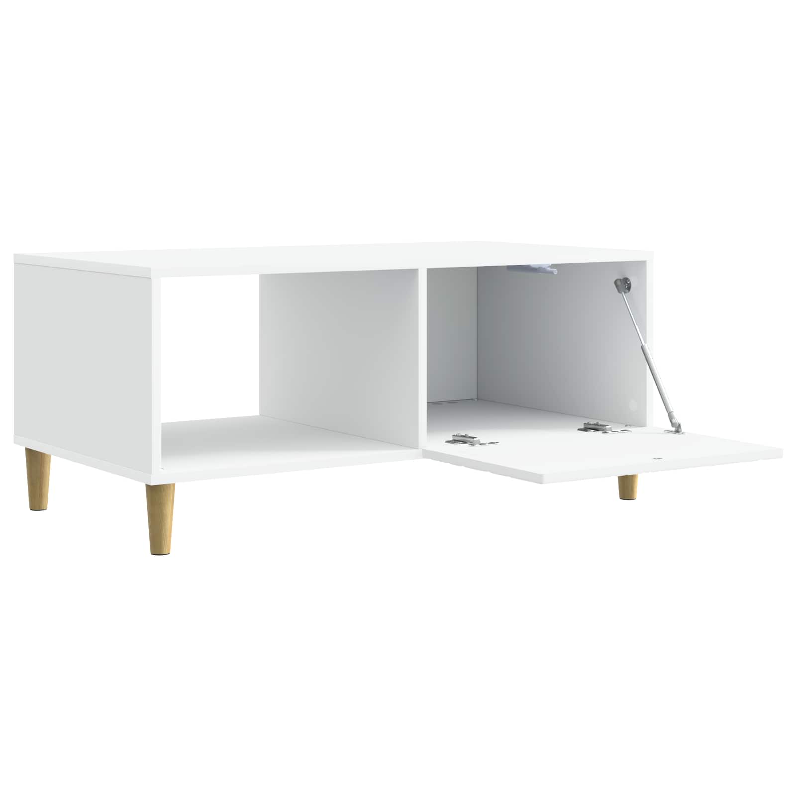 Kava Stol Bijela 90 x 50 x 40 cm Konstruirano drvo
