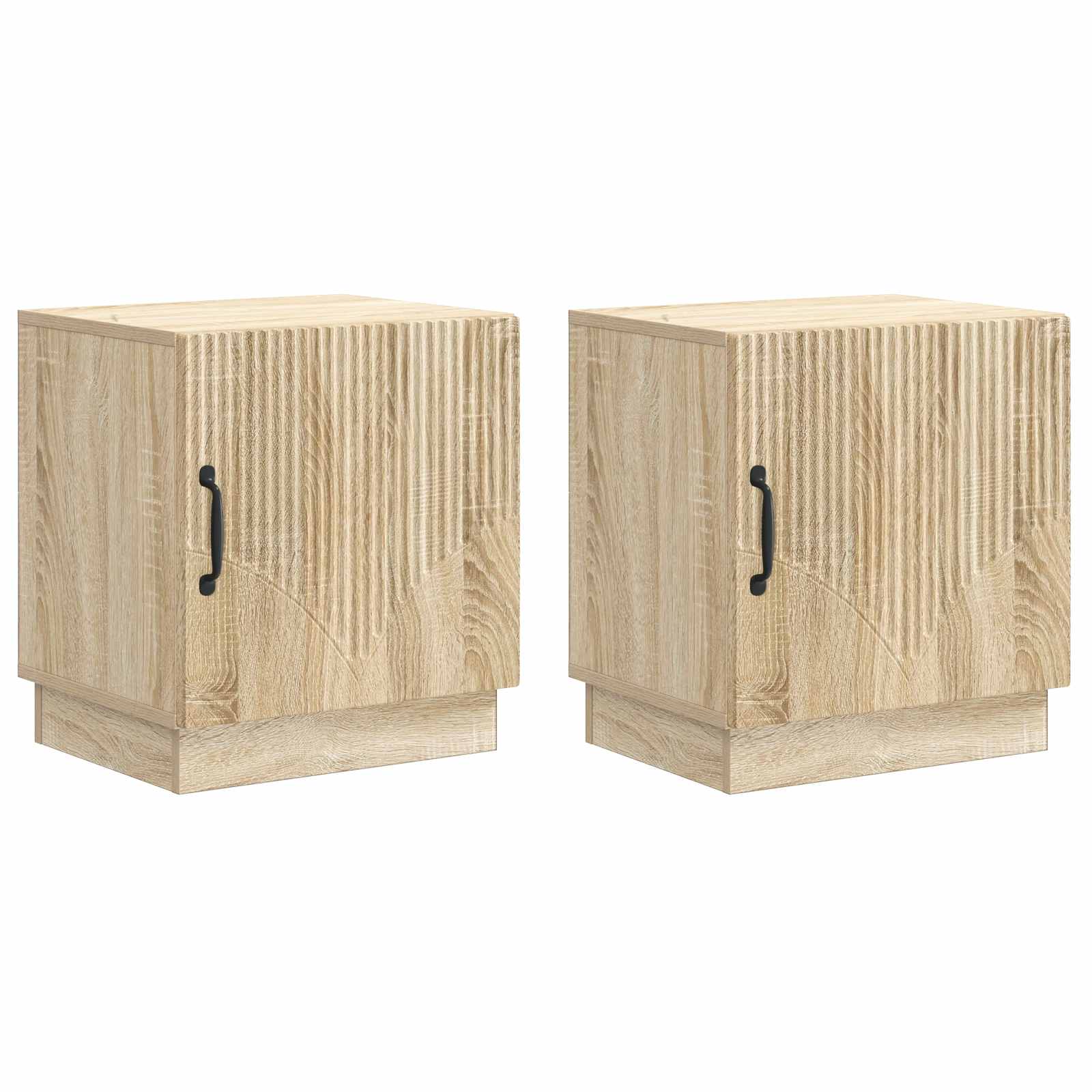 Noćni ormarić 2 pcs Hrast sonoma 43 x 34,5 x 47 cm