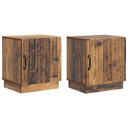 Noćni ormarić 2 pcs Staro drvo 43 x 34,5 x 47 cm