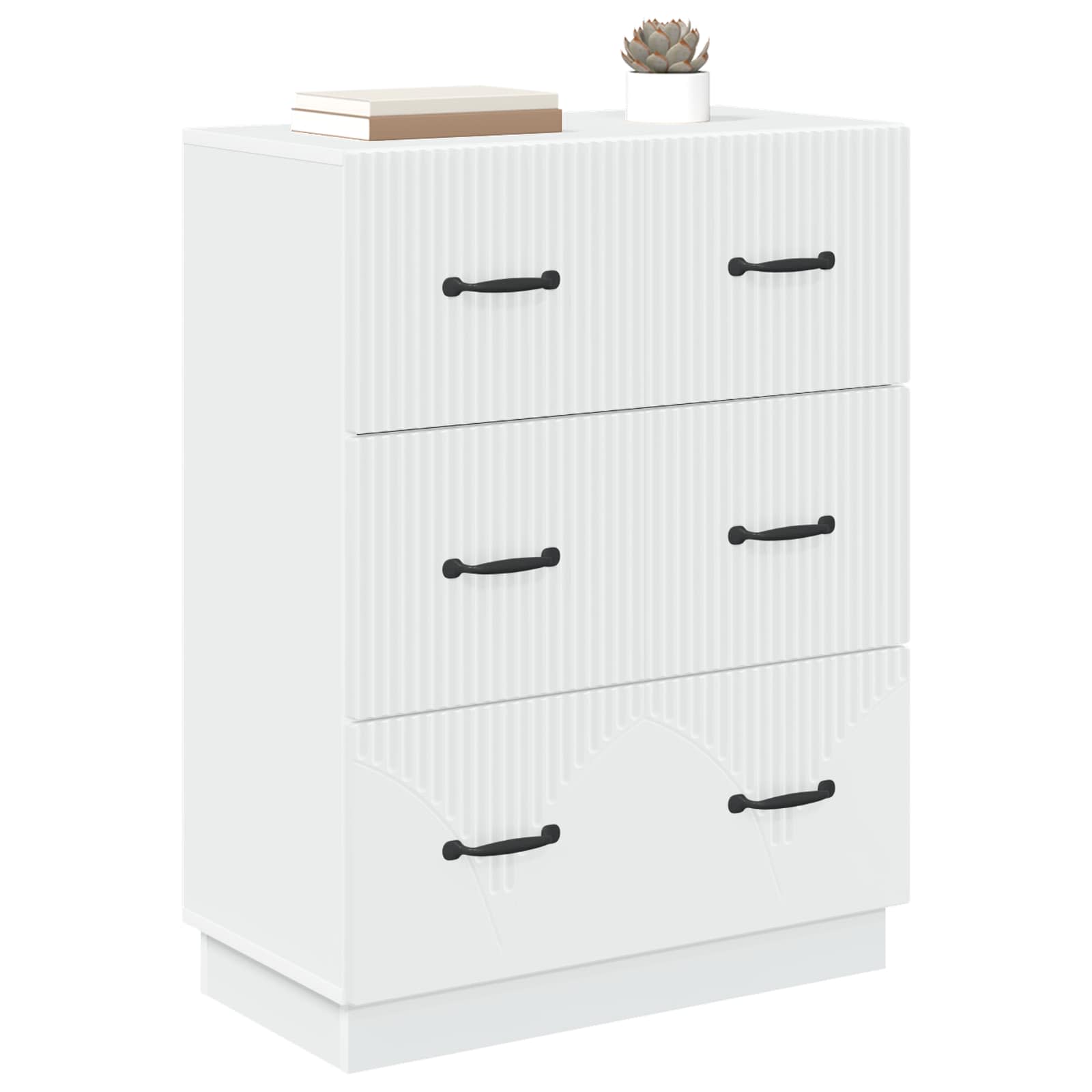 Ormar s ladicama Bijela 66 x 34,5 x 87 cm Konstruirano drvo