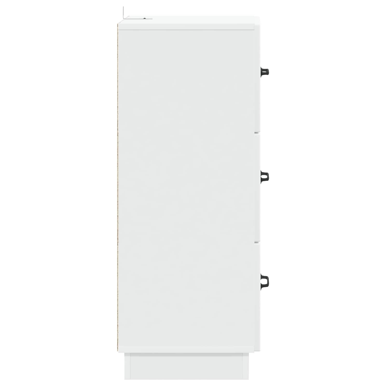Ormar s ladicama Bijela 33 x 34,5 x 87 cm Konstruirano drvo