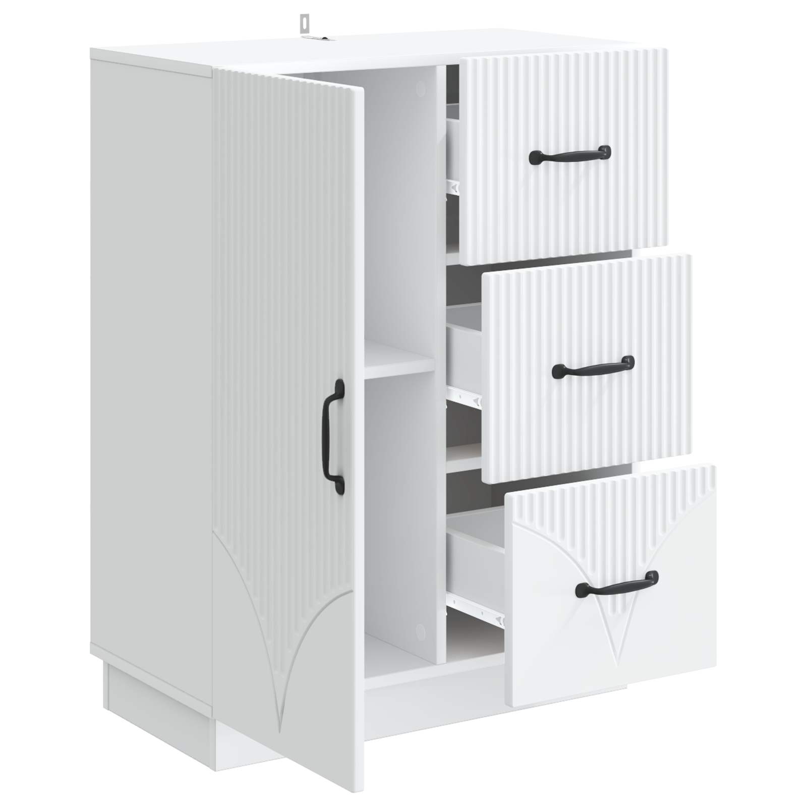 Kreveta s ladicama Bijela 66 x 34,5 x 87 cm Konstruirano drvo