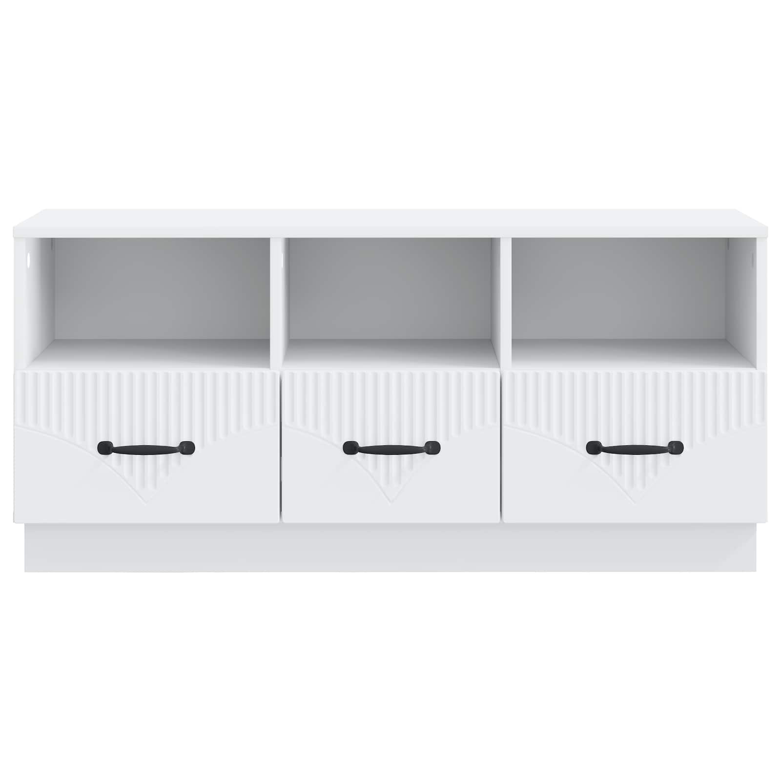 TV ormar s ladicama Bijela 102 x 34,5 x 47 cm Konstruirano drvo